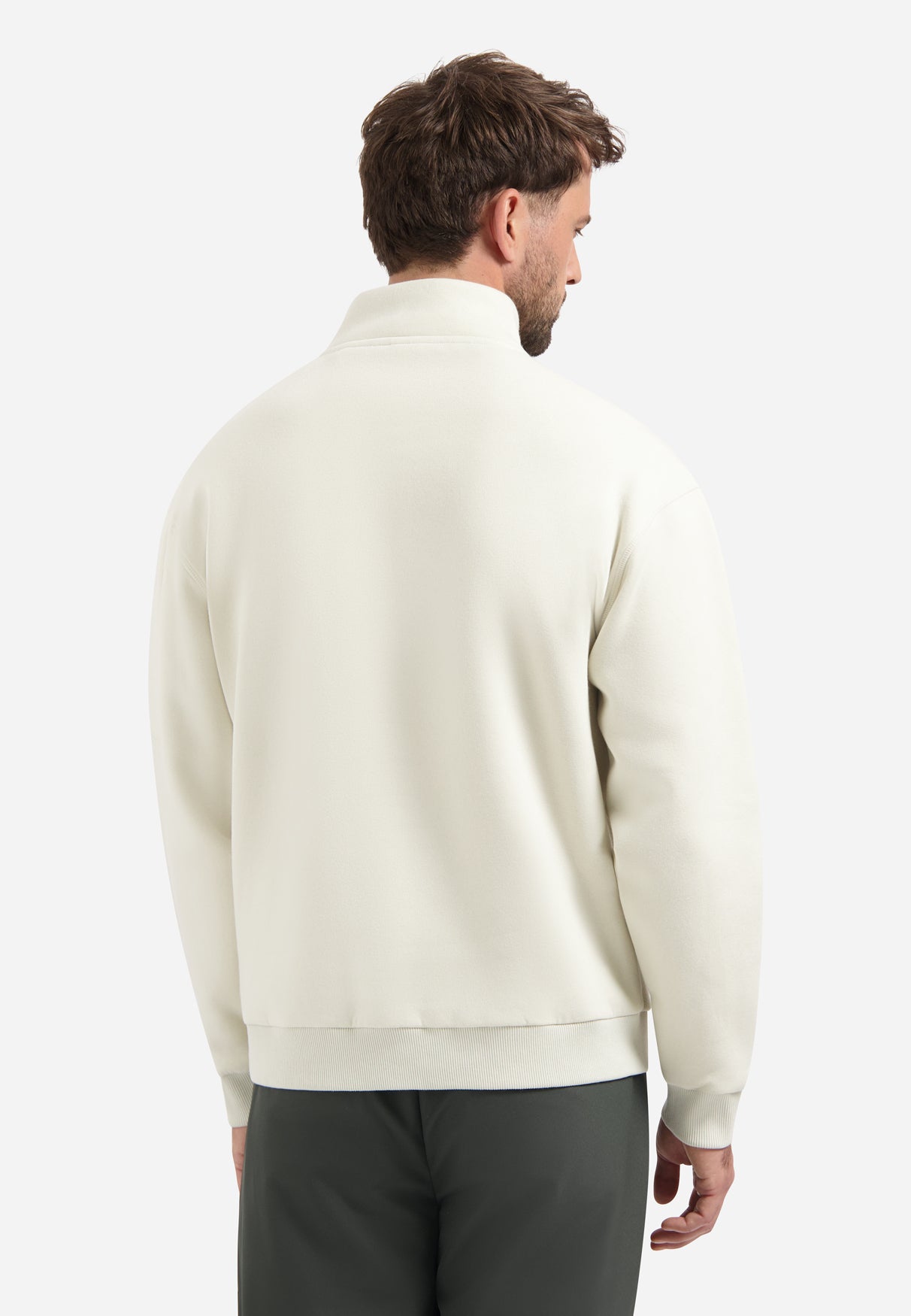 Sweat à demi-zip | Chalk