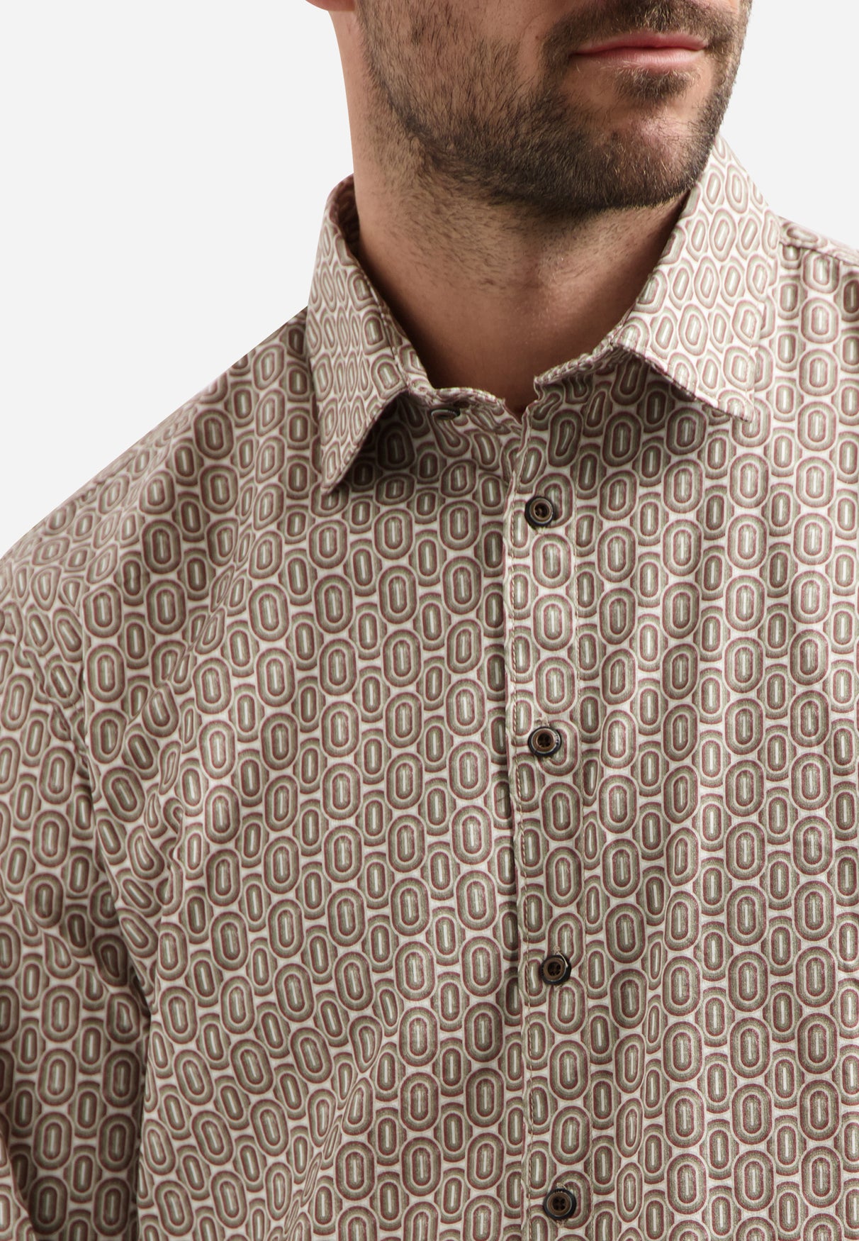Chemise imprimée | Red Wine
