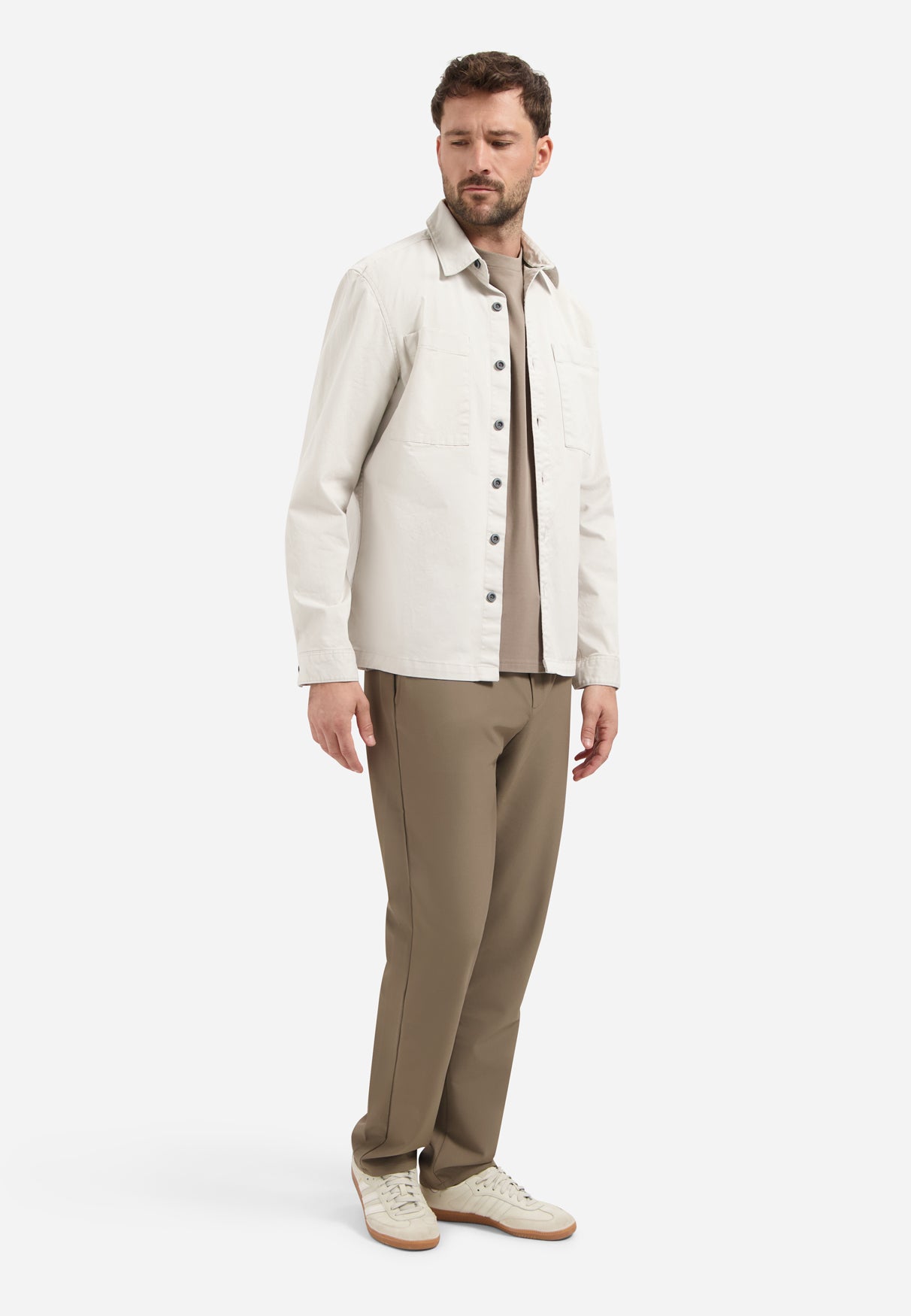 Overshirt stretch | Chalk