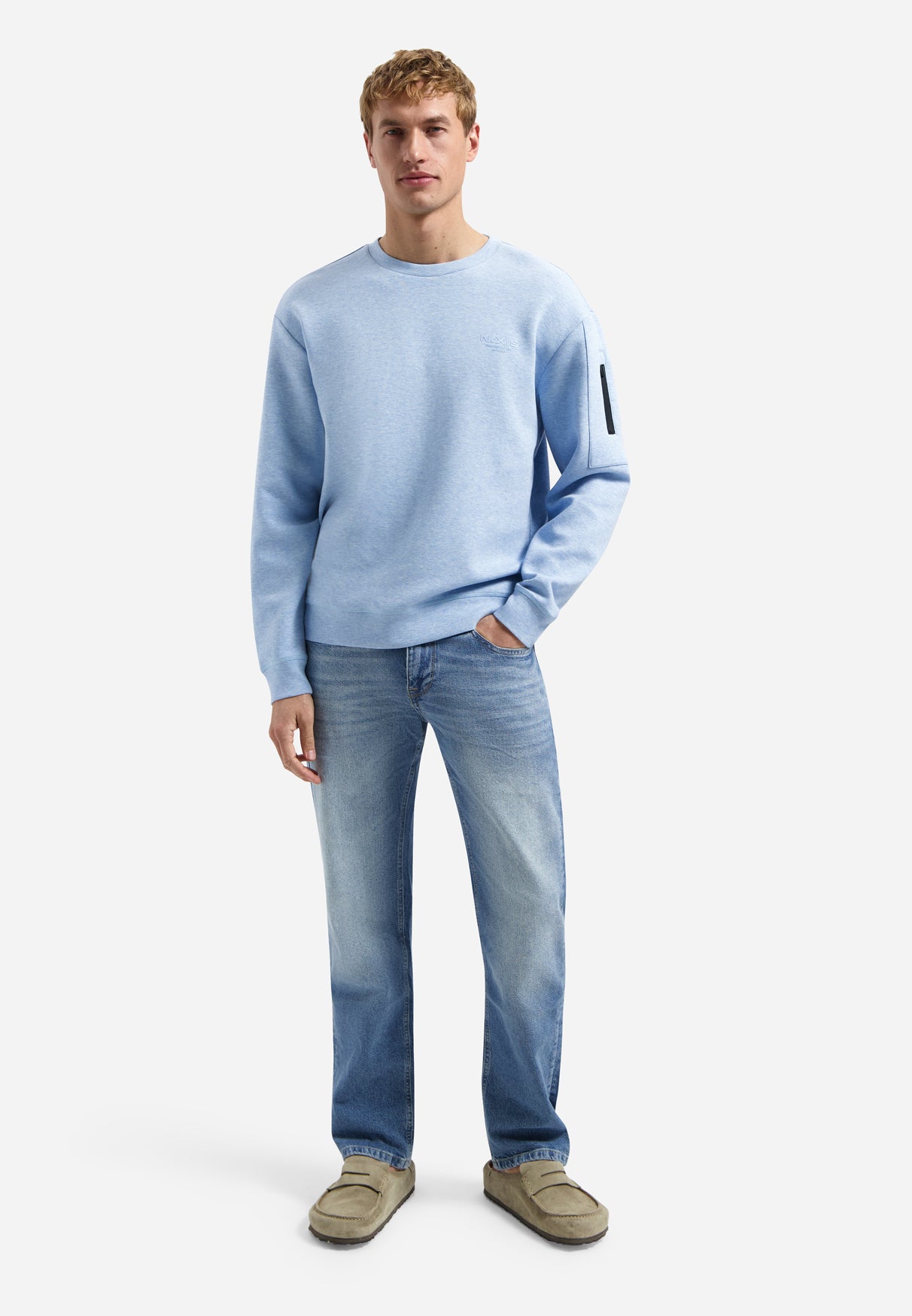 Mélange sweater | Blue
