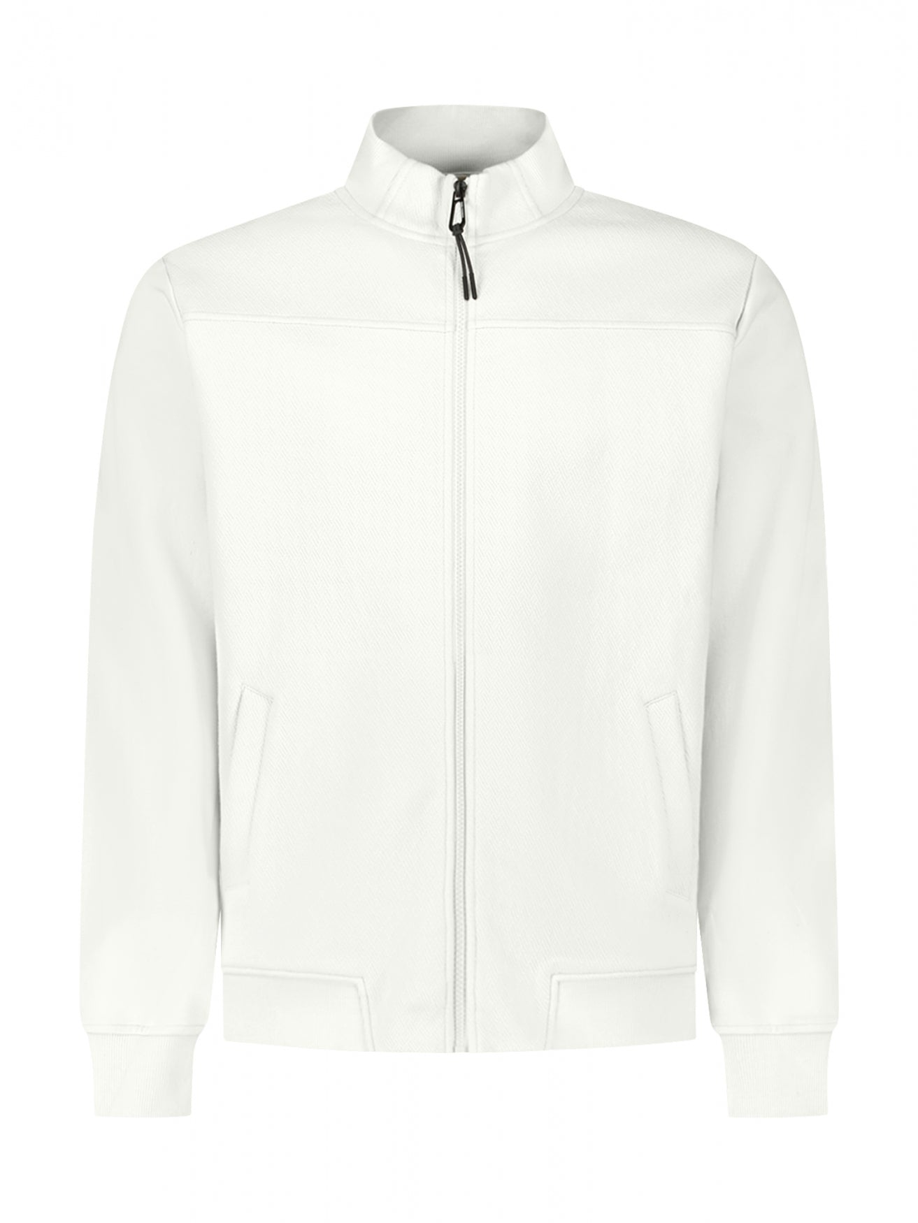 Sweat jacket with mixed textures | Kit