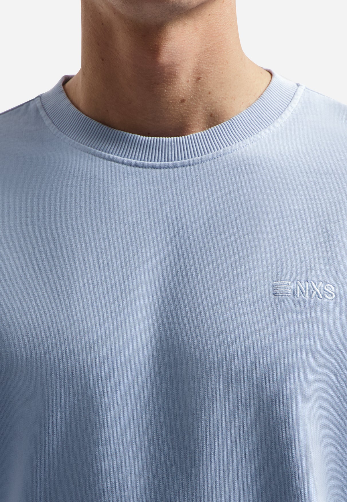 Garment-dyed sweater | Blue