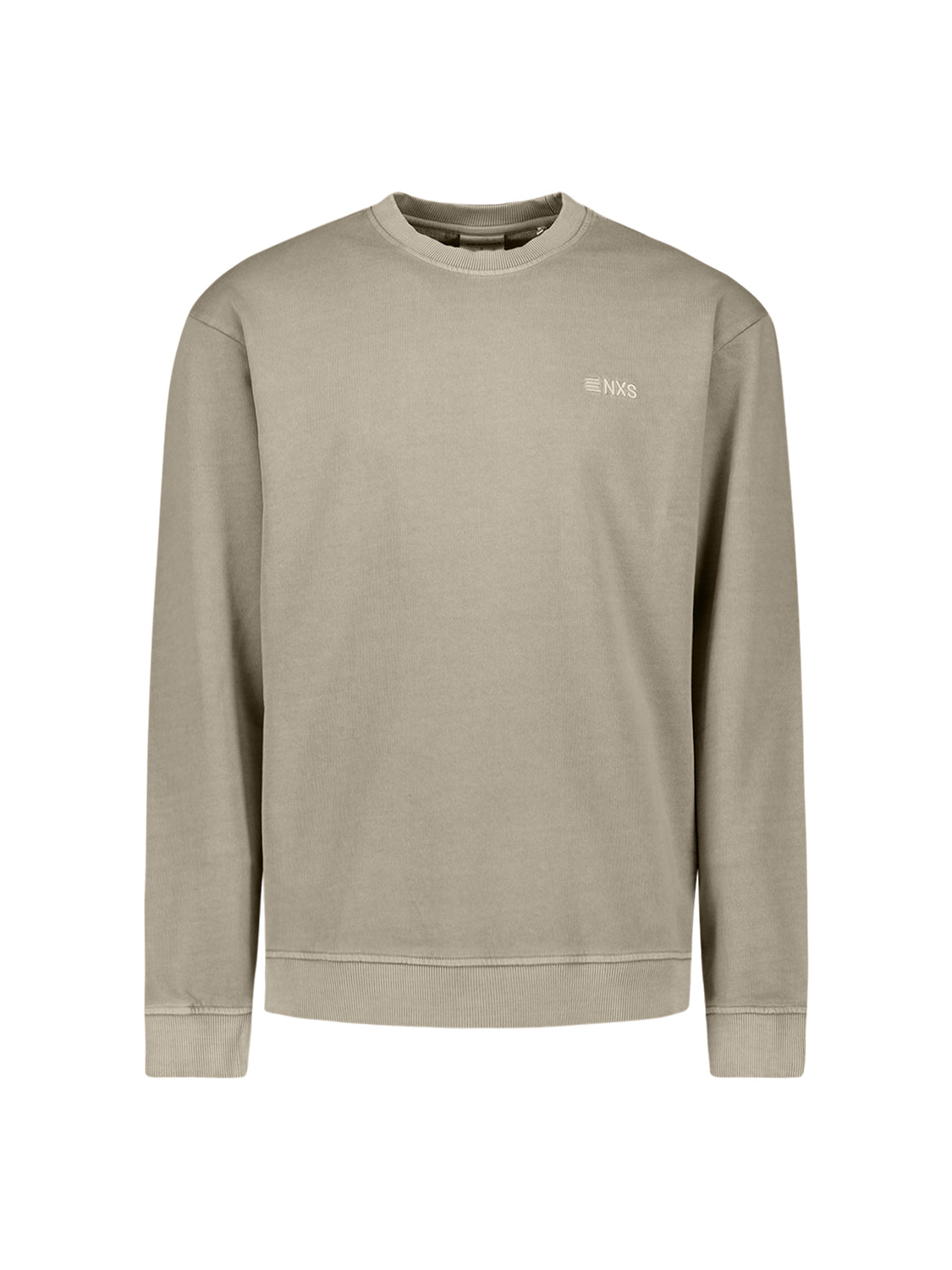 Garment-dyed sweater | Taupe