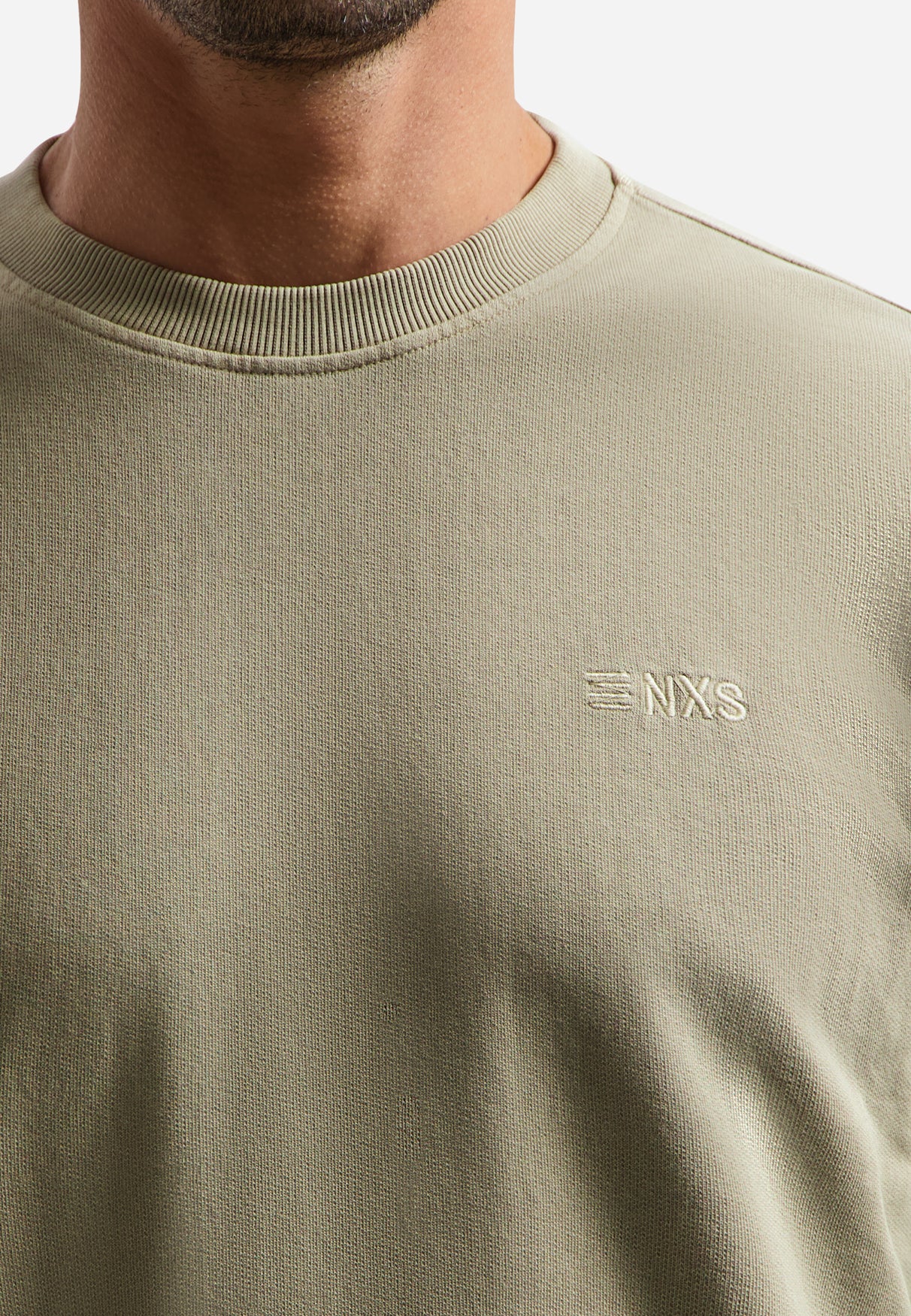 Garment-dyed sweater | Taupe