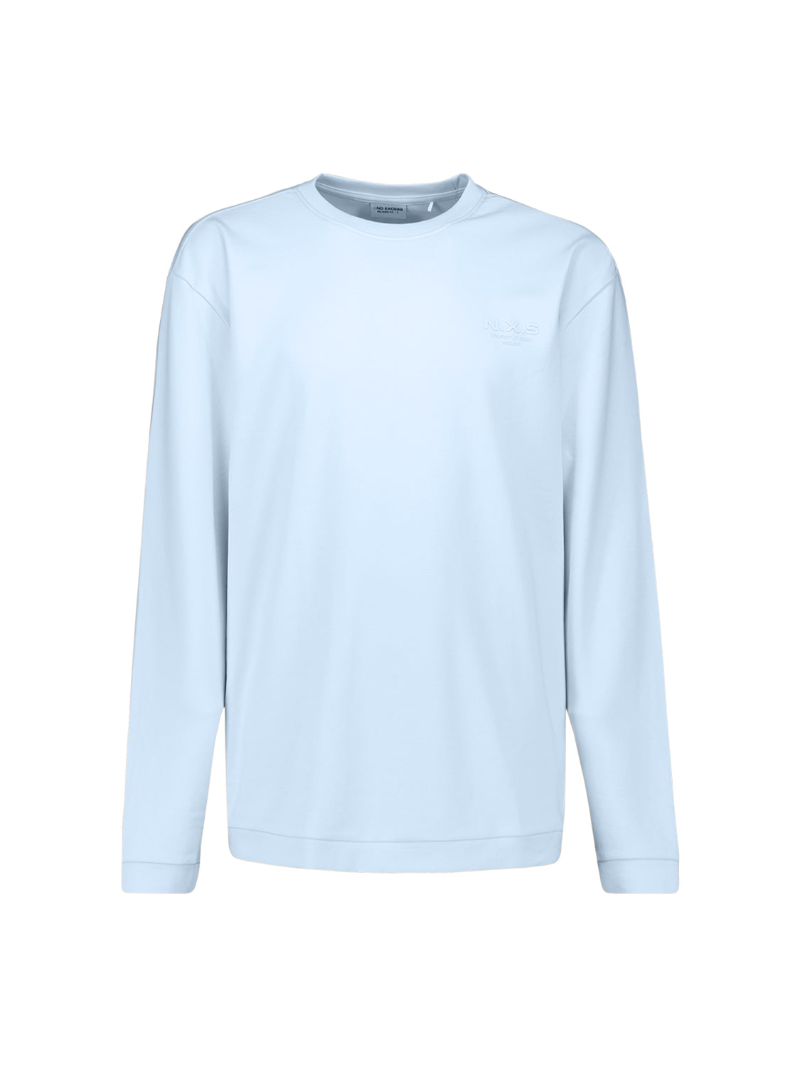 Interlock long-sleeved T-shirt. | Blue