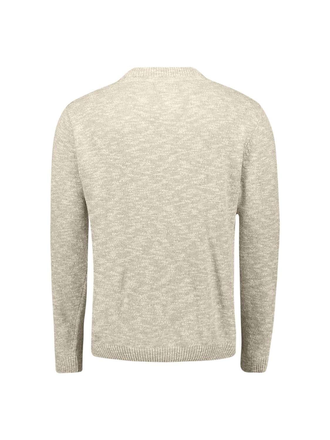 Mélange slub sweater | Taupe