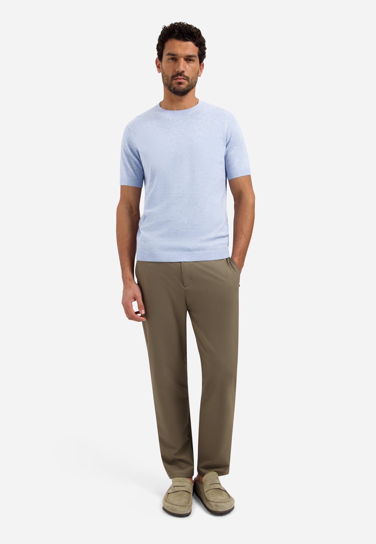 Knitted T-shirt | Blue