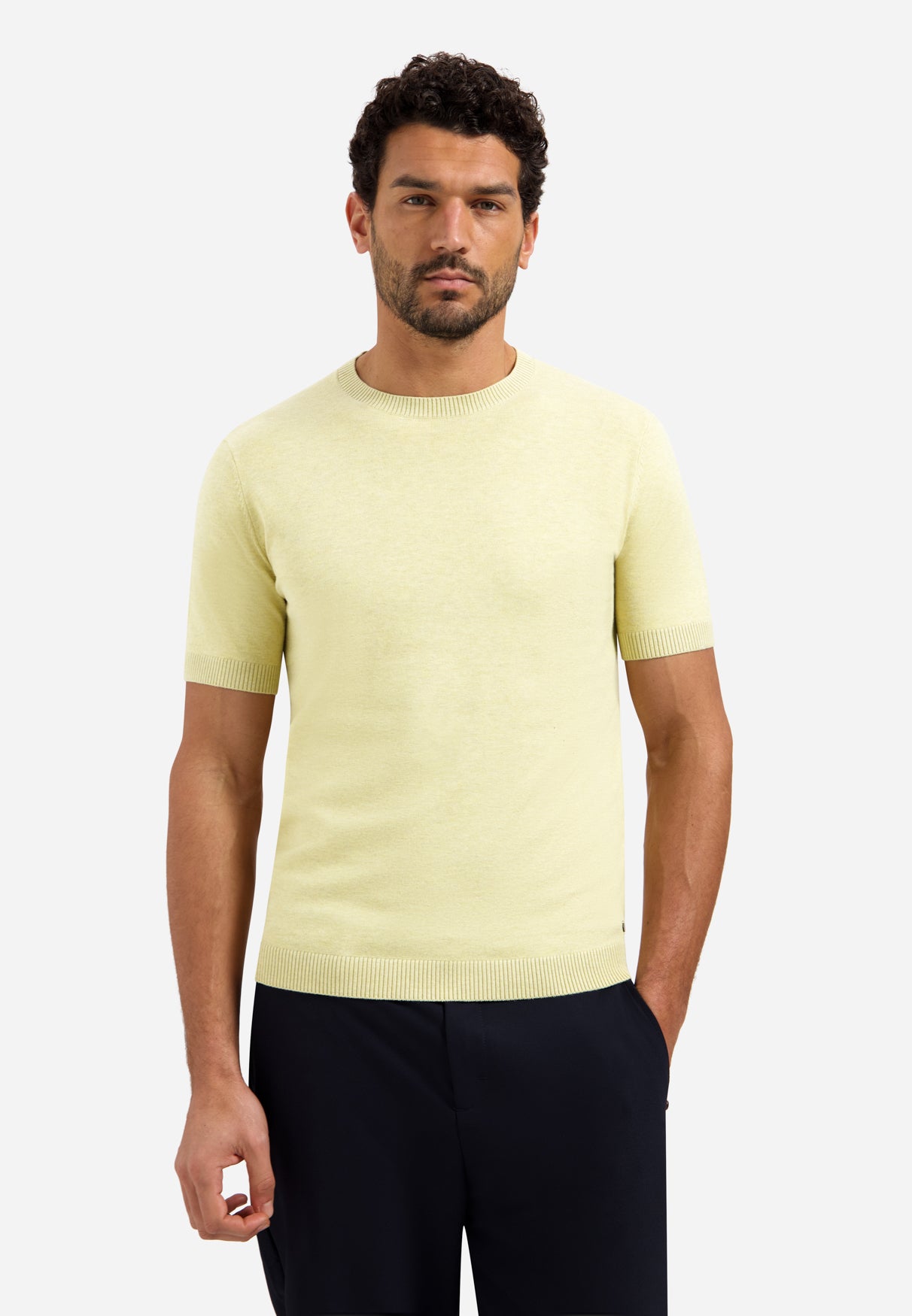 Knitted T-shirt | Yellow