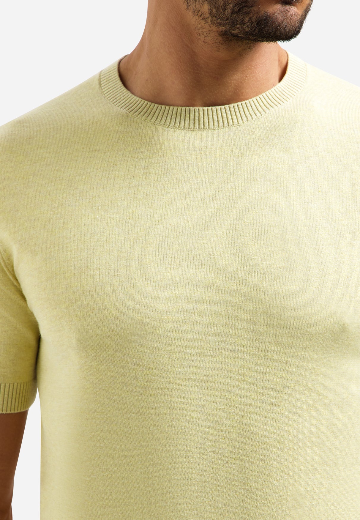 Knitted T-shirt | Yellow