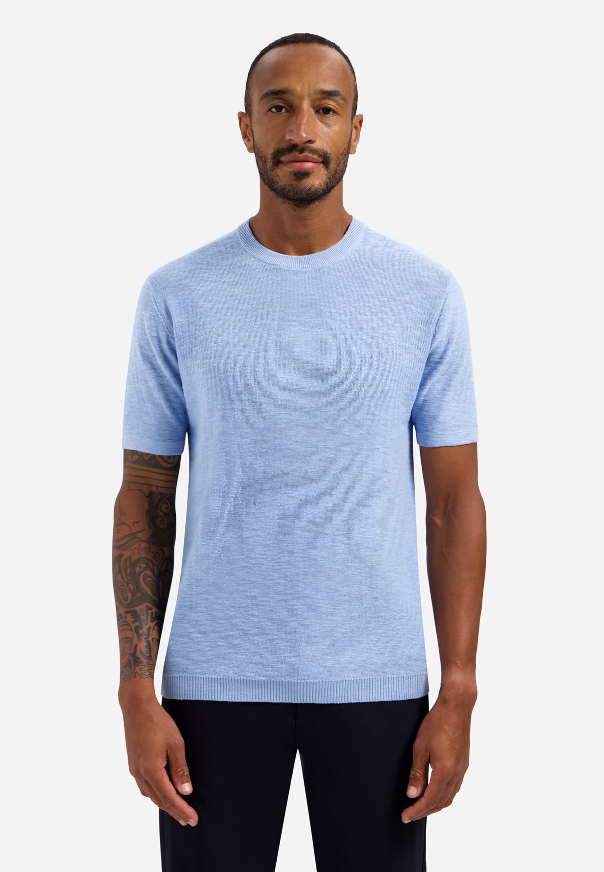 T-shirt en maille slub | Blue