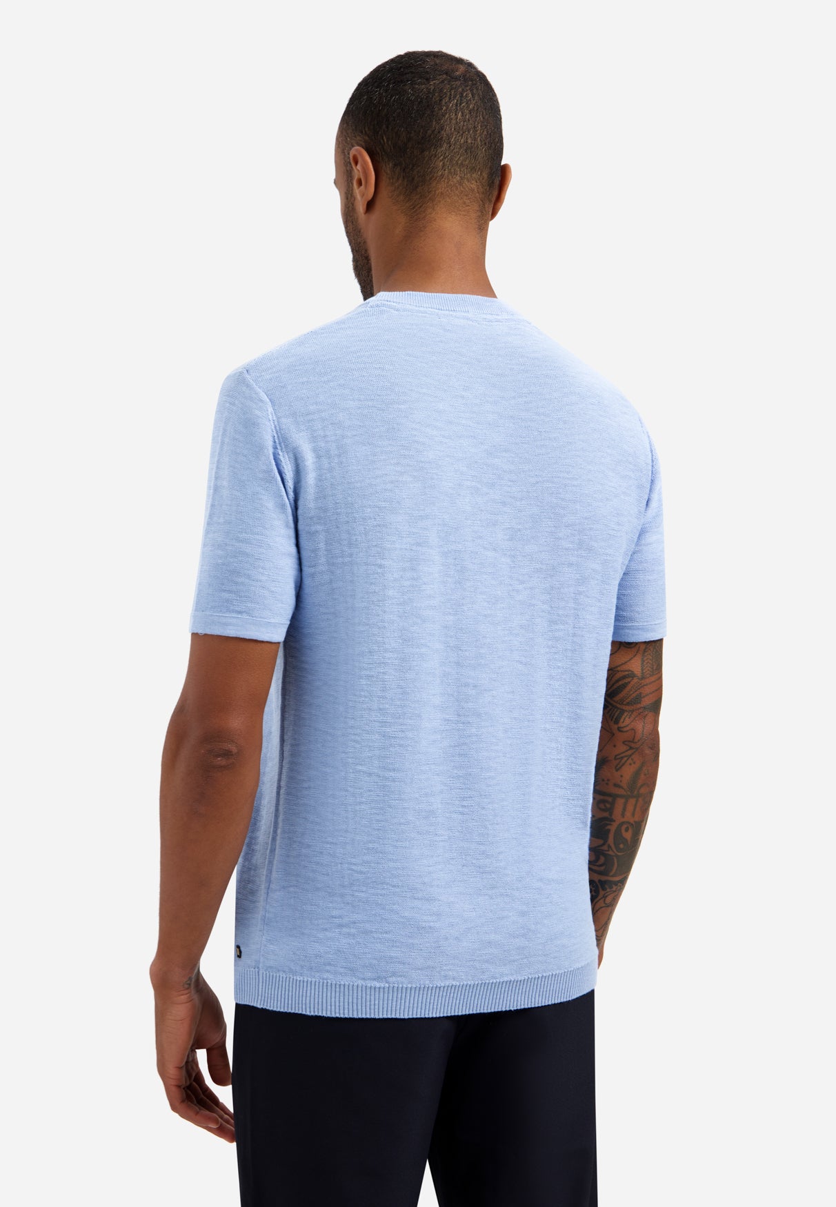 T-shirt en maille slub | Blue