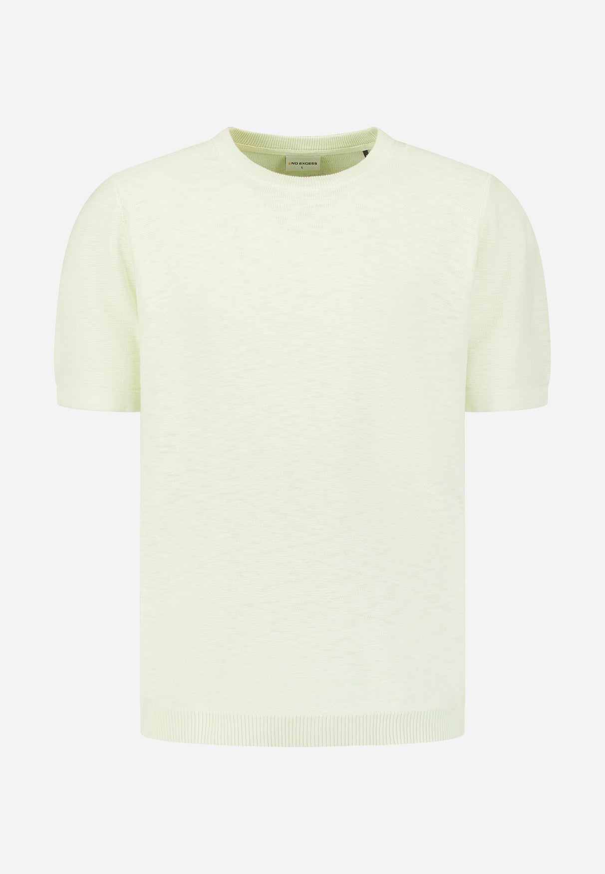 Knitted slub T-shirt | Seagreen