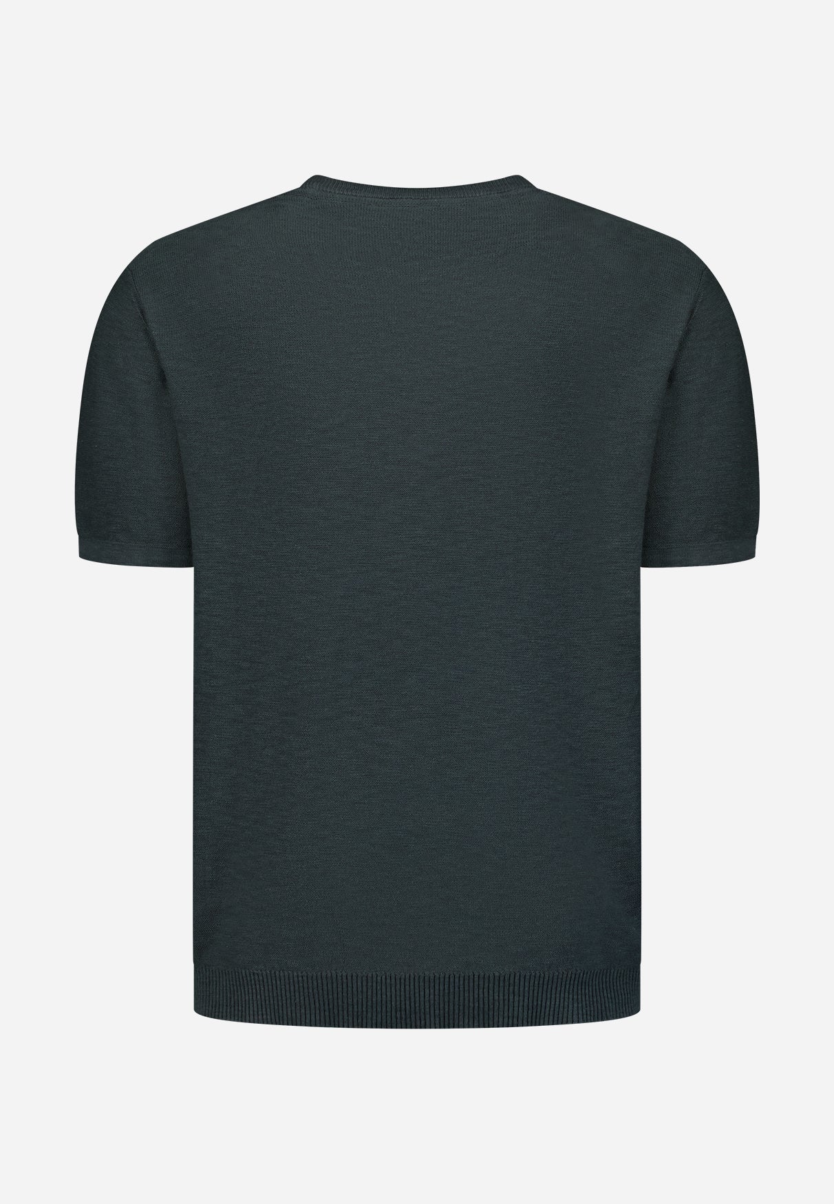 Knitted slub T-shirt | Dark Steel