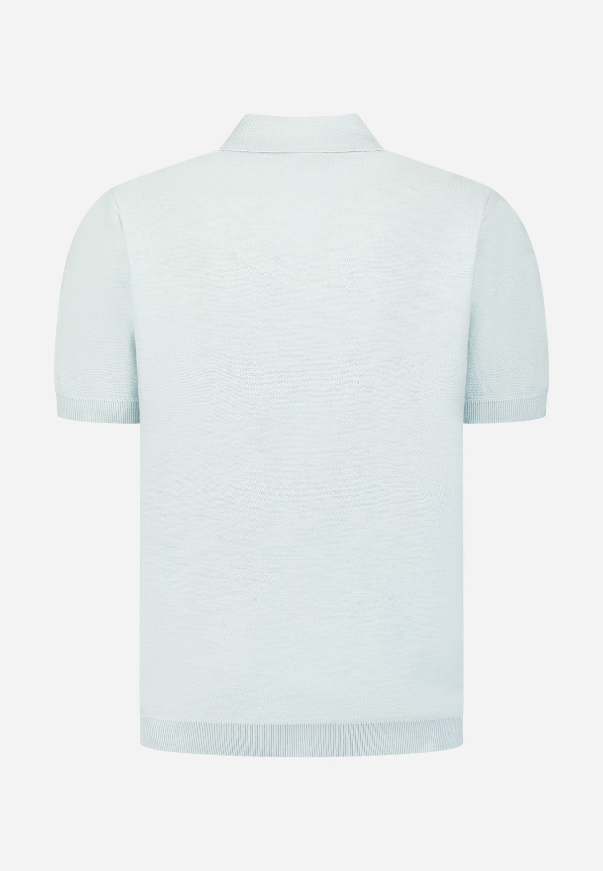 Polo tricoté à col en V | Sky