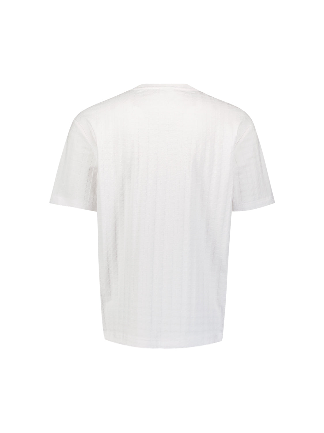 T-shirt uni avec relief | White
