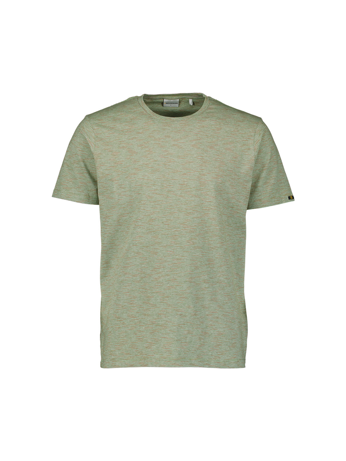 T-shirt rayé à col rond | Green
