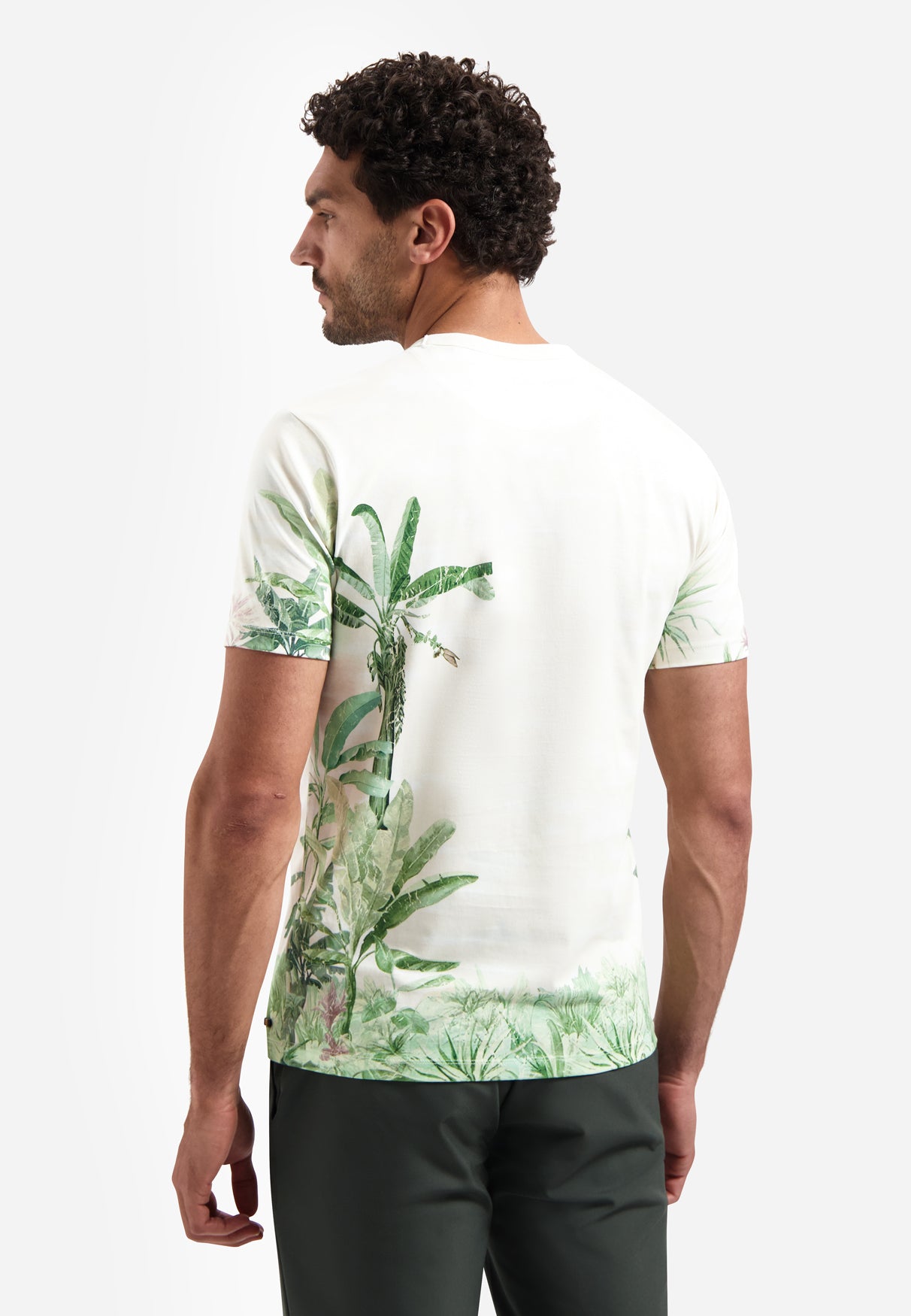 T-shirt avec imprimé botanique | Green