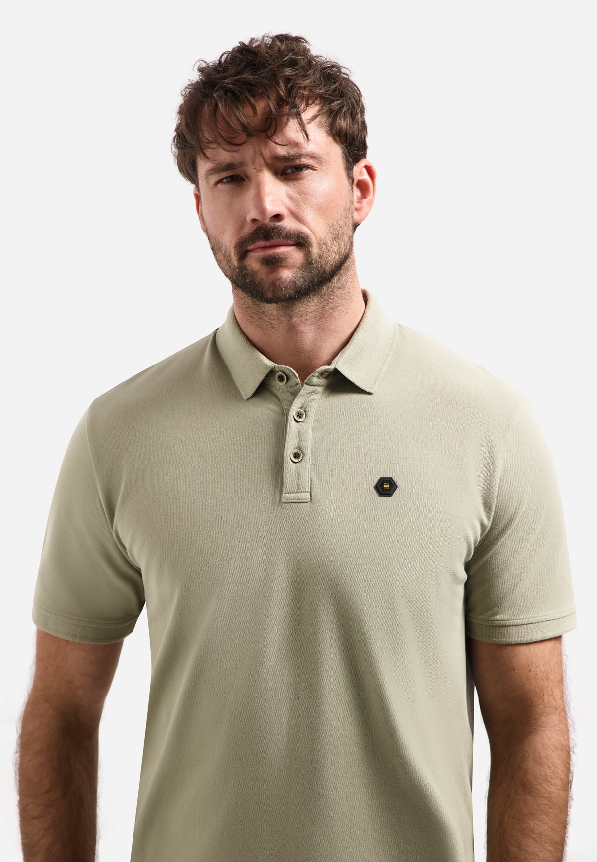 Basic polo shirt | Taupe