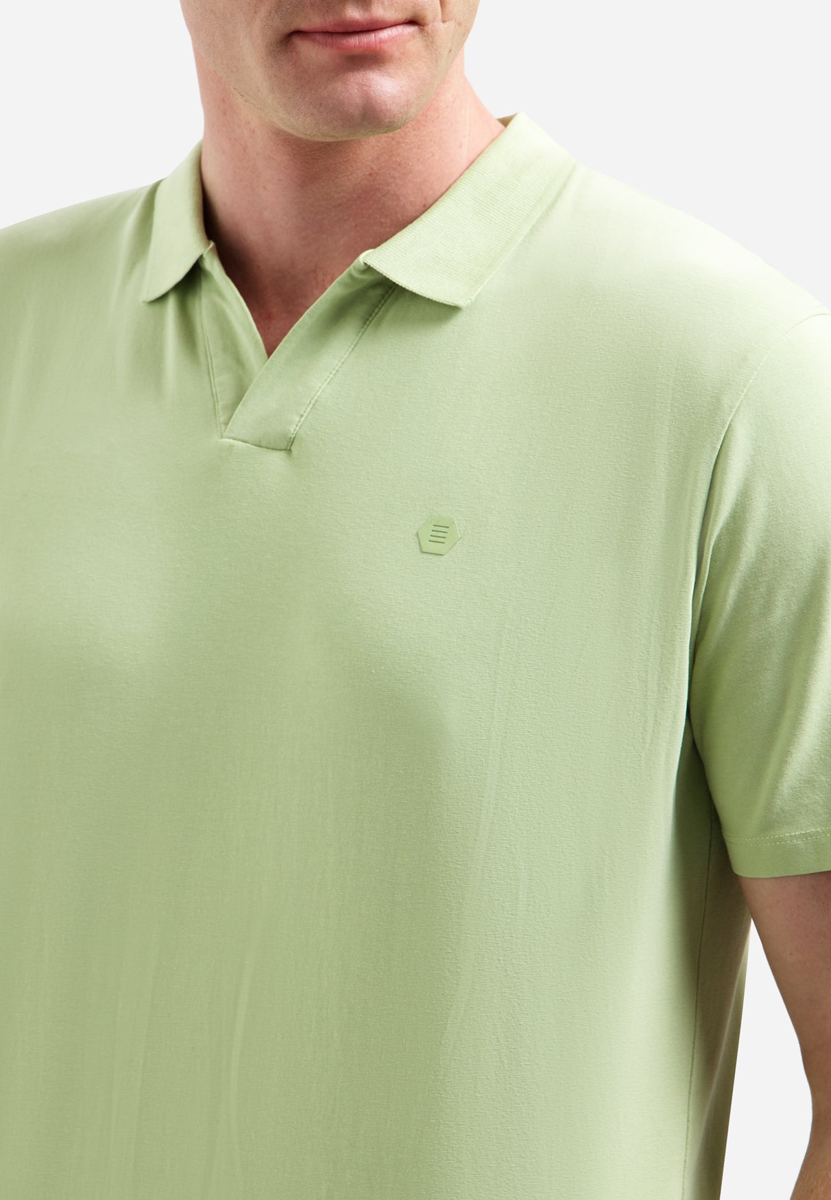 Polo à col en V | Green