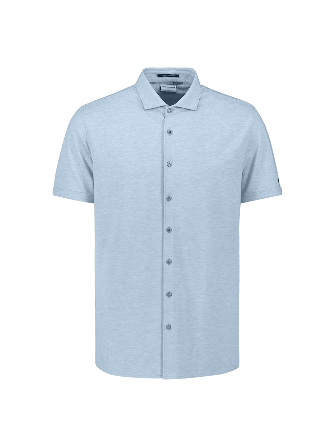 Polo shirt with buttons | Blue