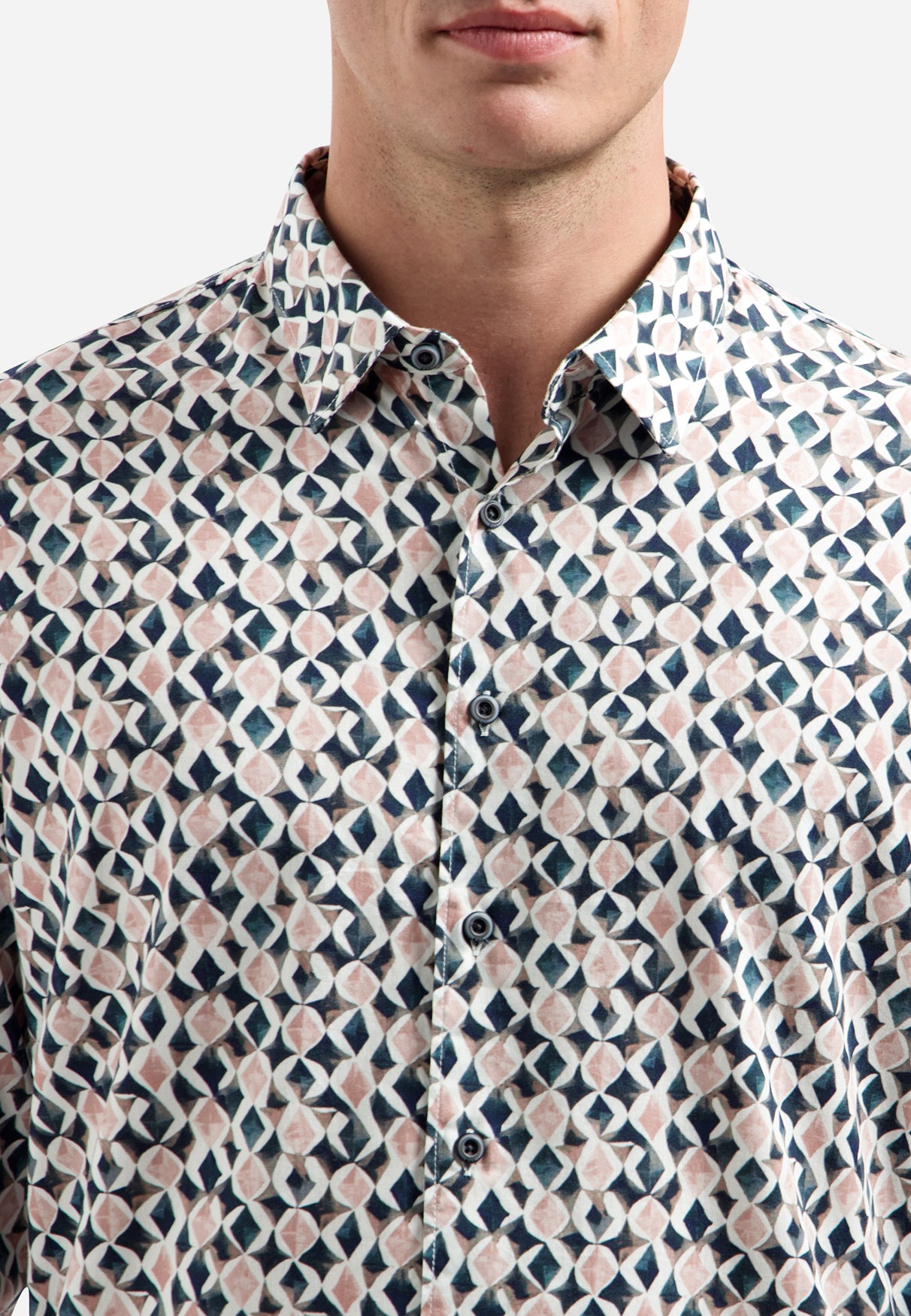 All-over print shirt | Light Mauve