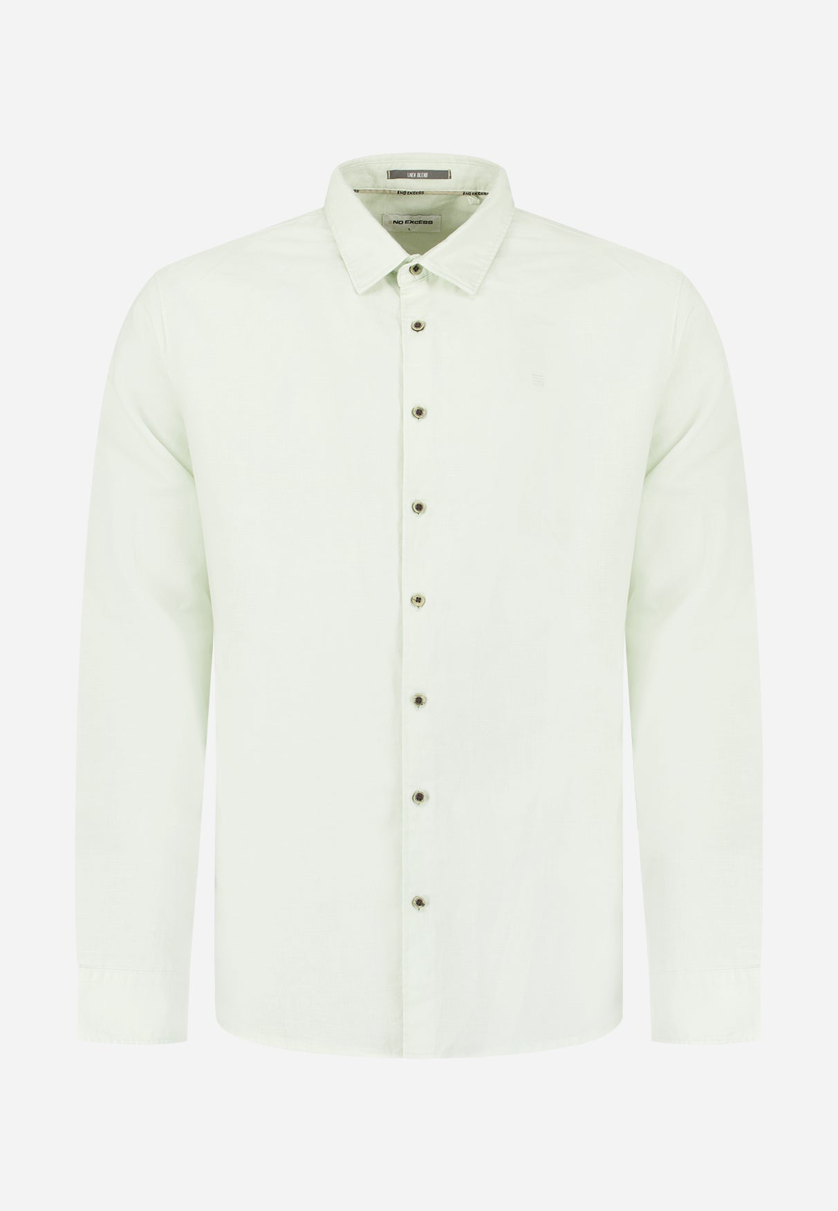 Linen blend shirt | Seagreen