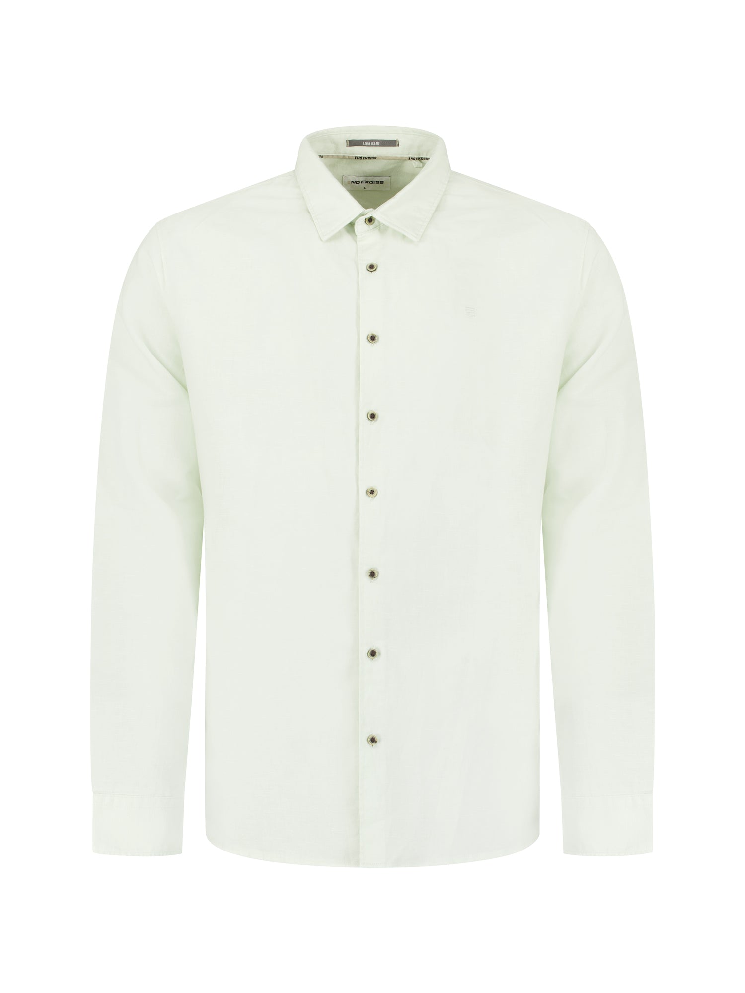 Linen blend shirt | Seagreen