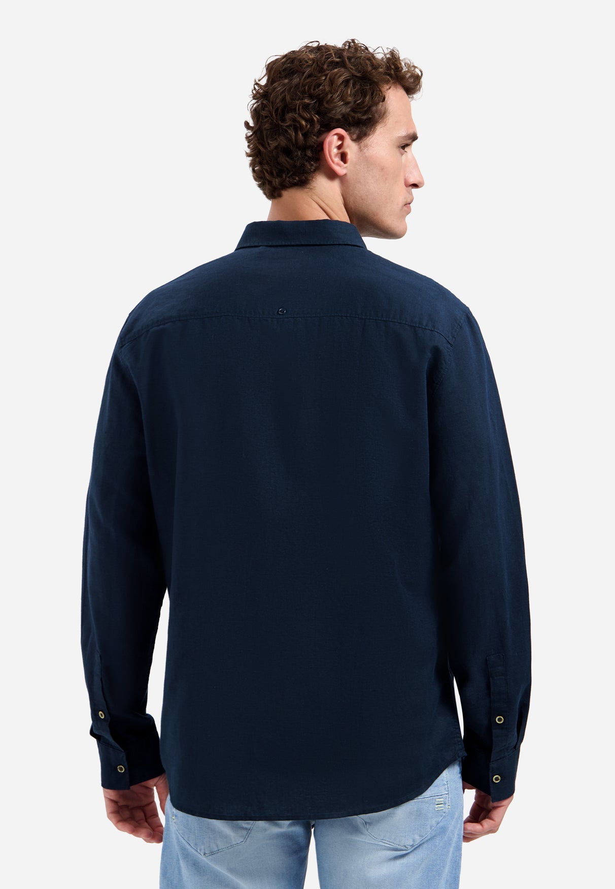 Linen blend shirt | Night