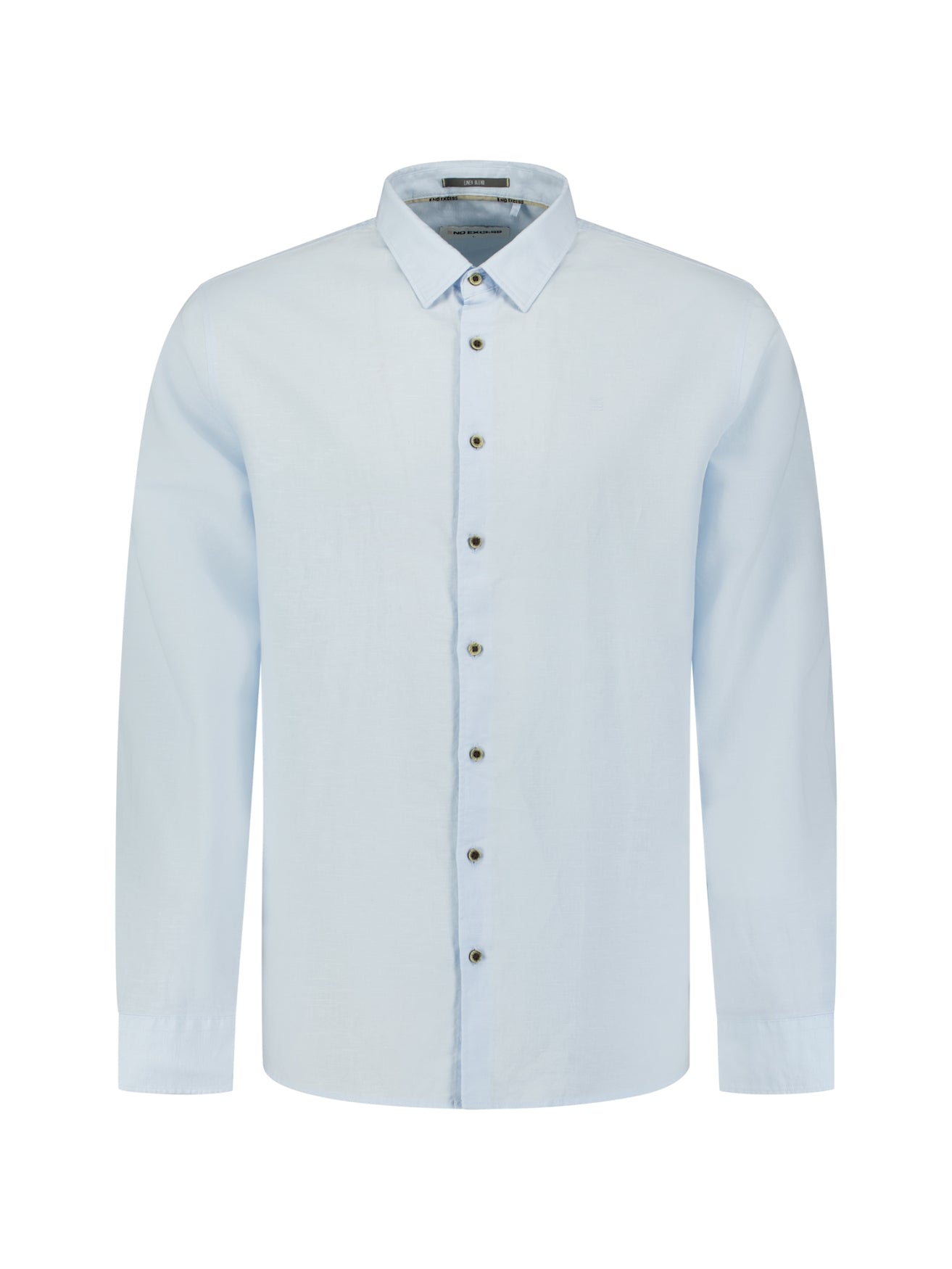 Linen blend shirt | Sky