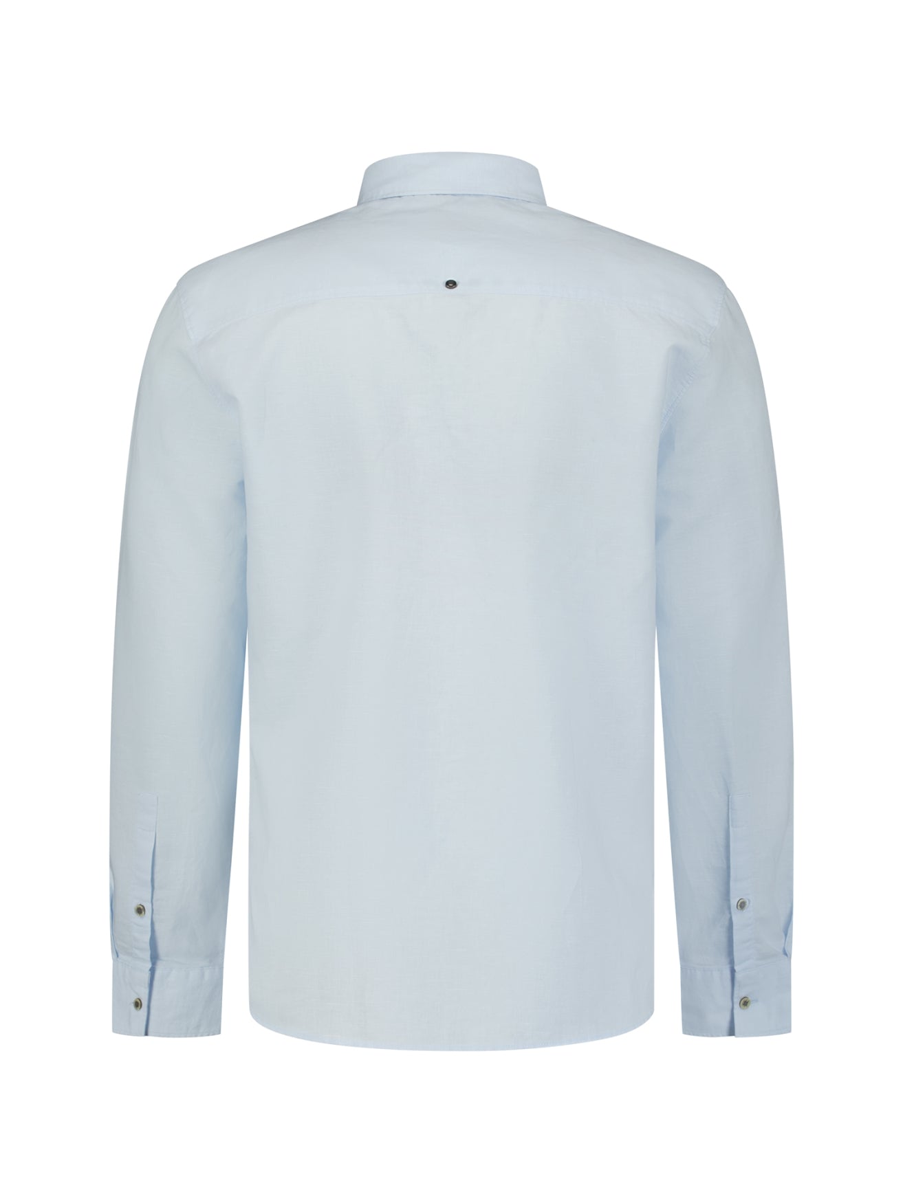 Linen blend shirt | Sky