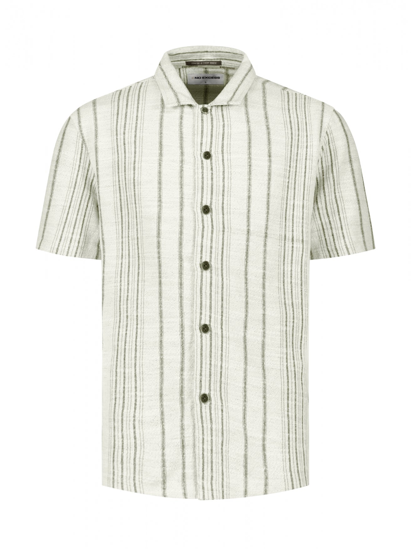 Chemise jacquard à rayures | Desert
