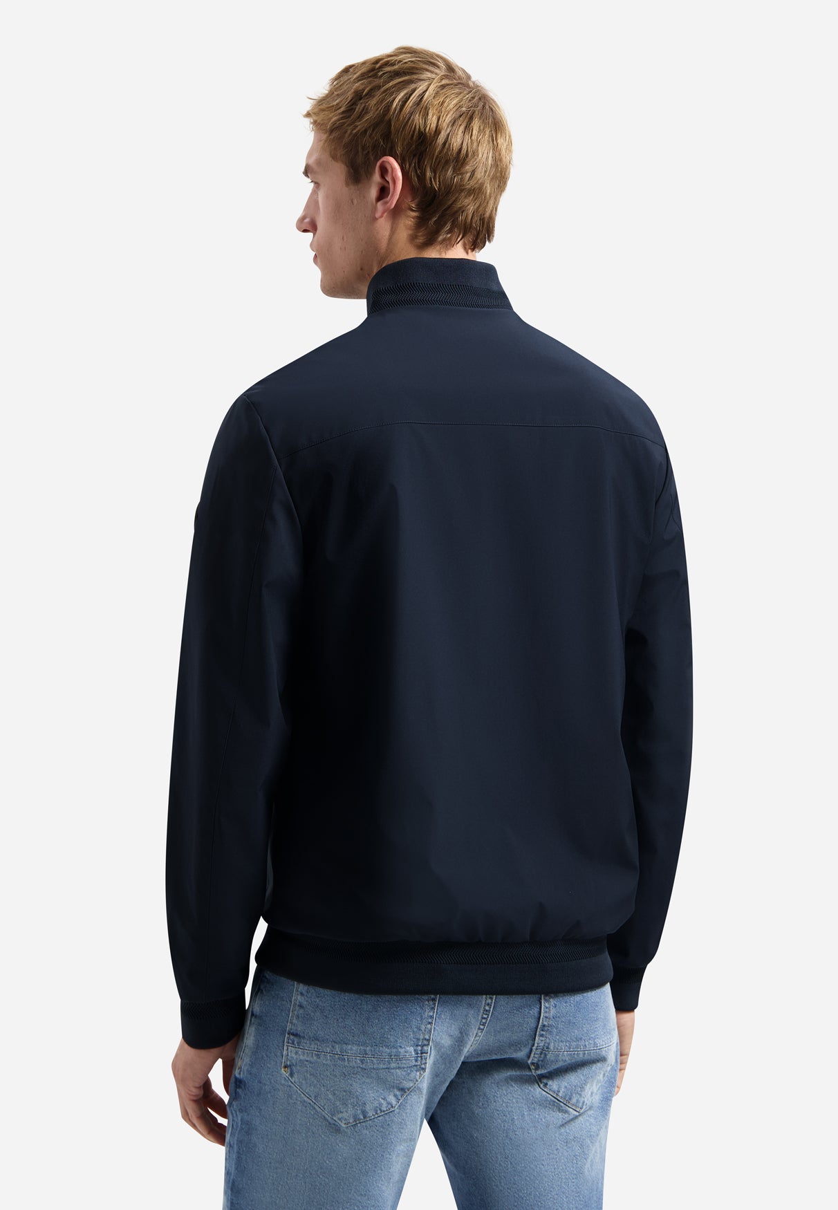 Summer jacket with ribbed collar | Night