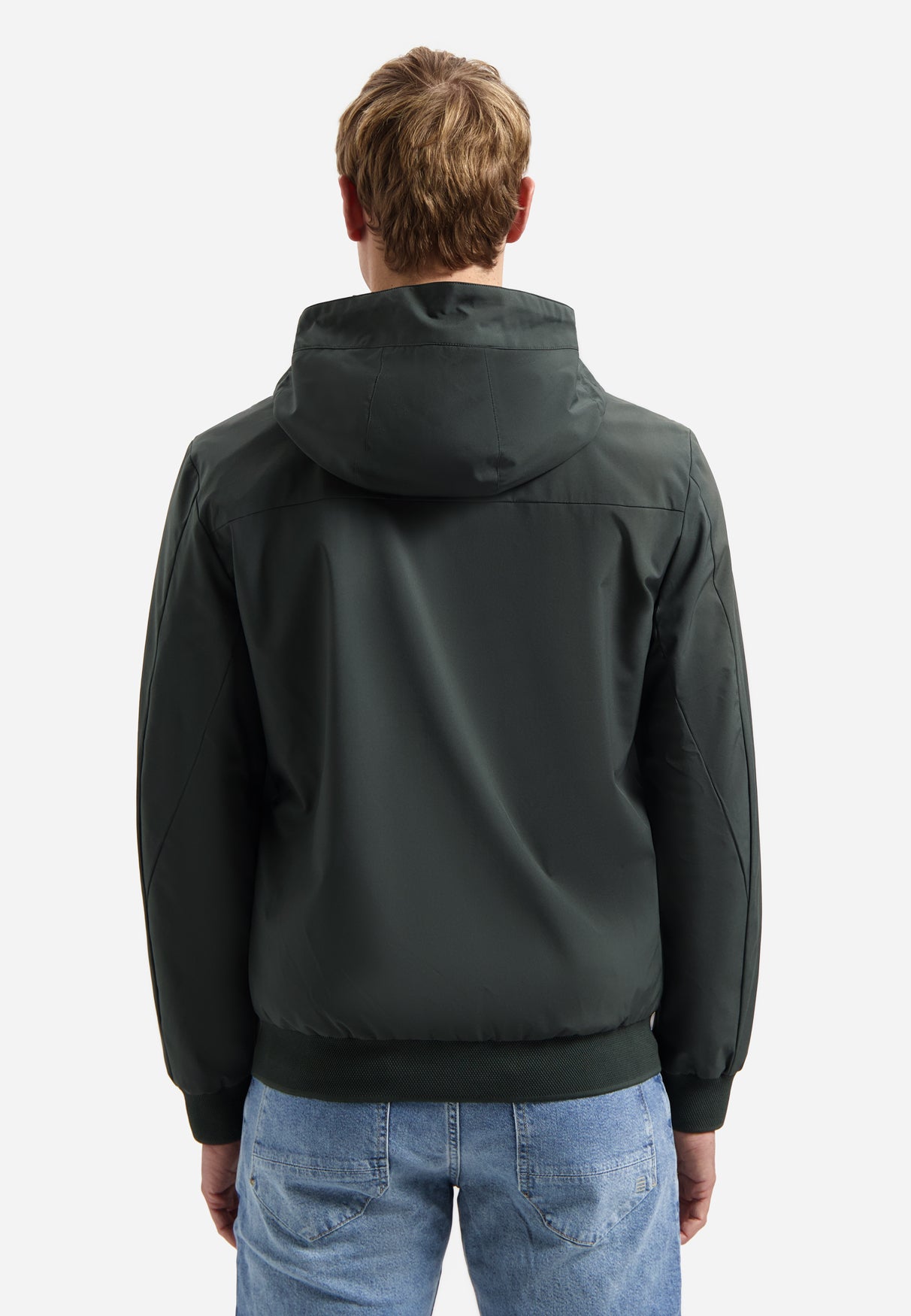 Hooded summer jacket | Dark Steel