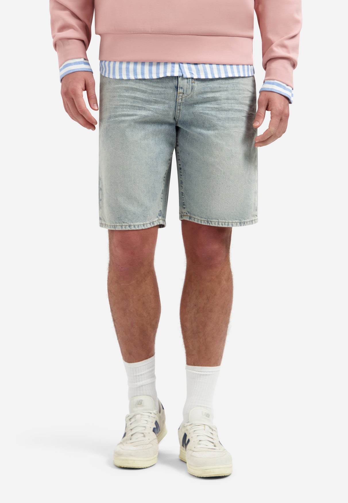 Short en denim décontracté | Stone Used Denim