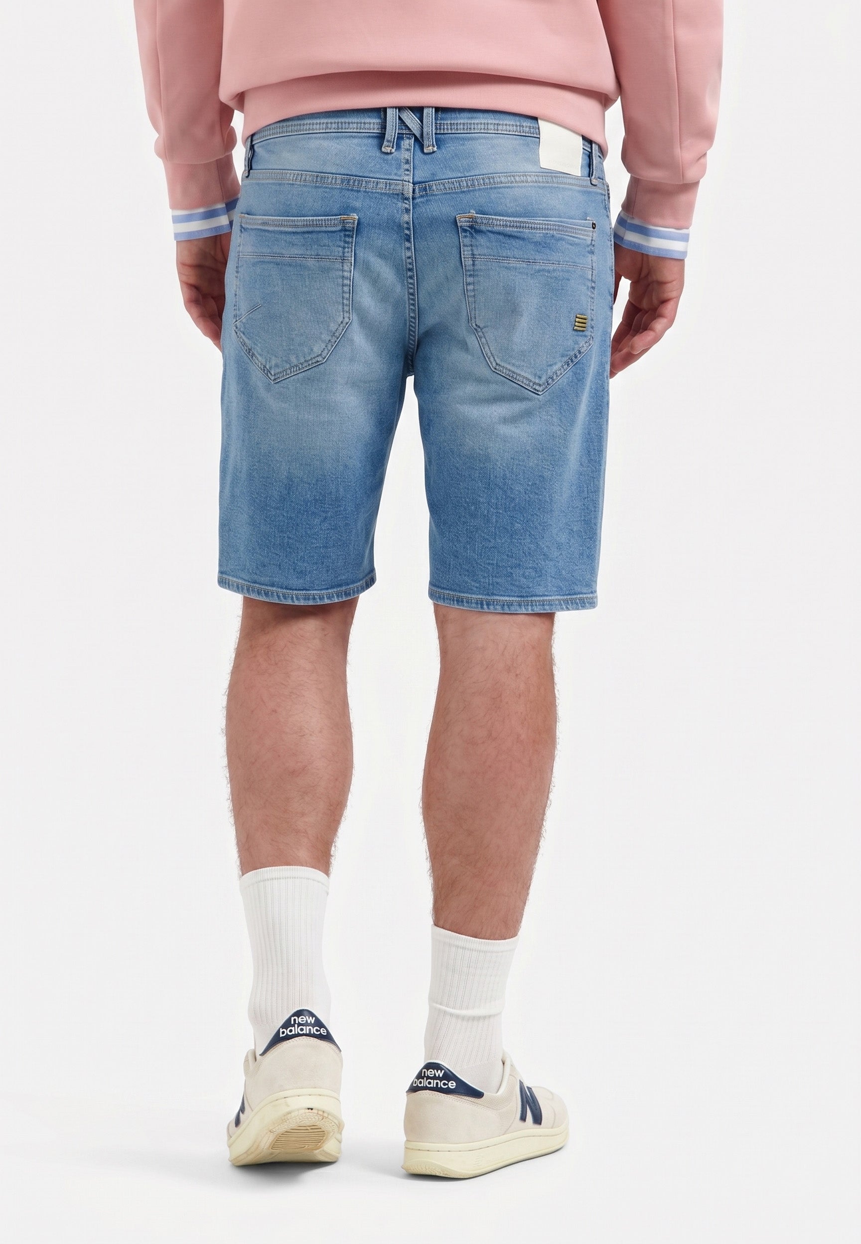 Short en denim décontracté | Bleach Denim
