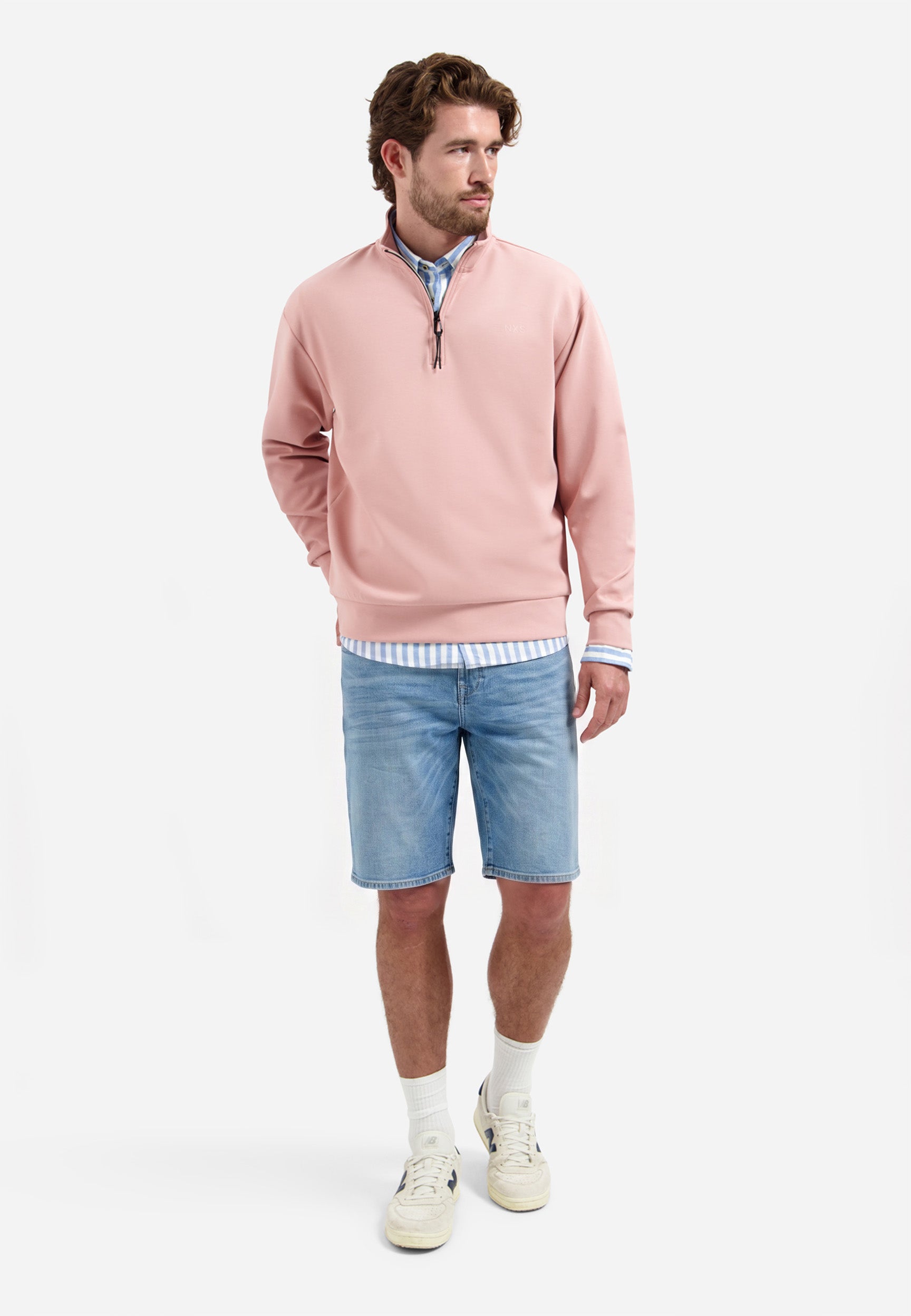 Short en denim décontracté | Bleach Denim