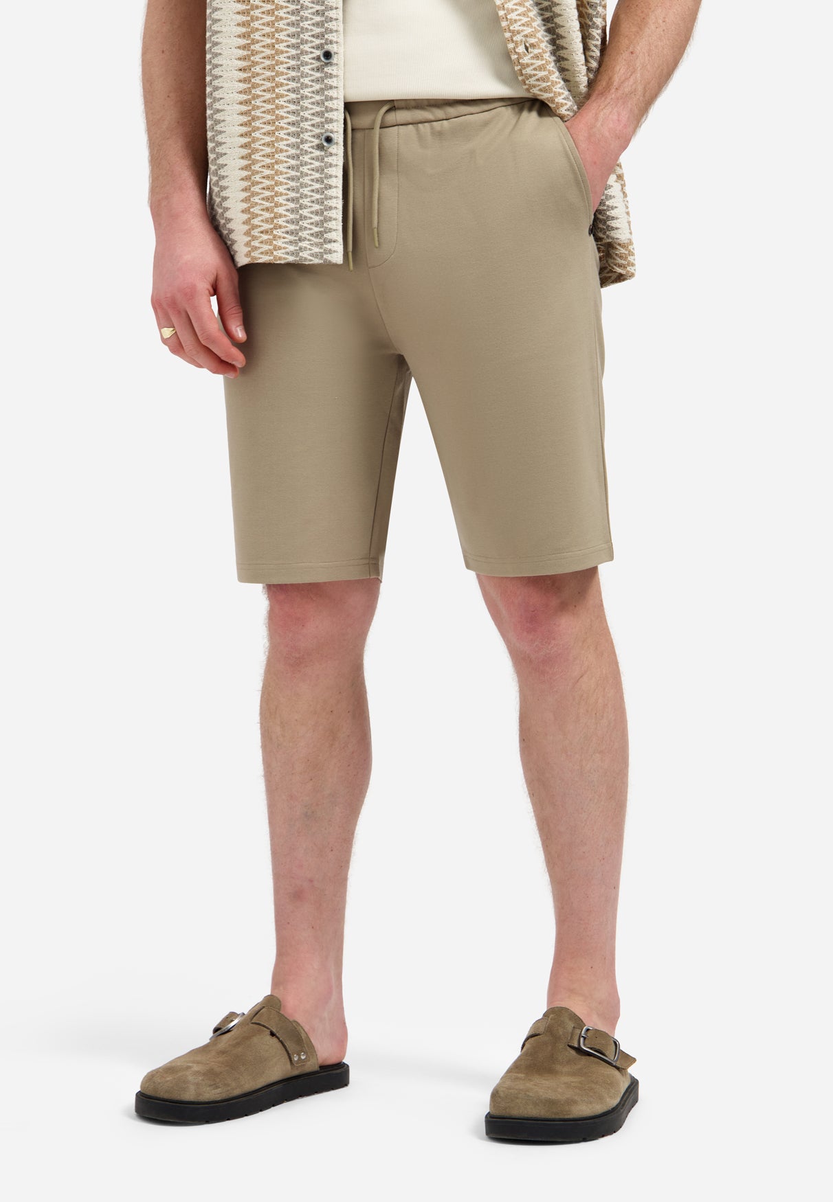 Short en jersey | Taupe