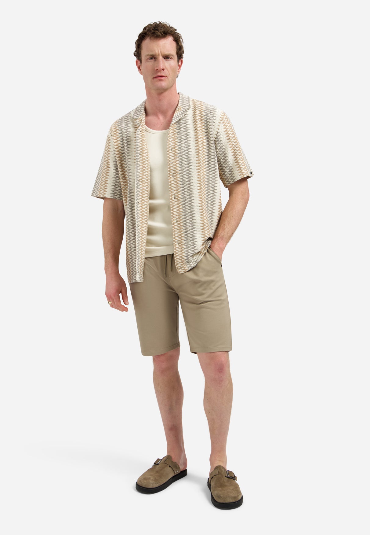 Short en jersey | Taupe