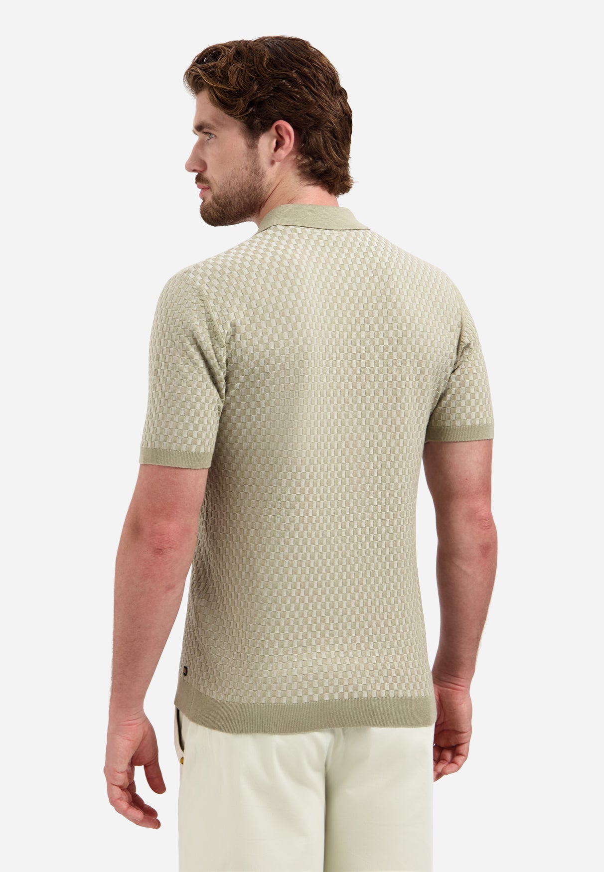 Polo à manches courtes et boutons | Taupe