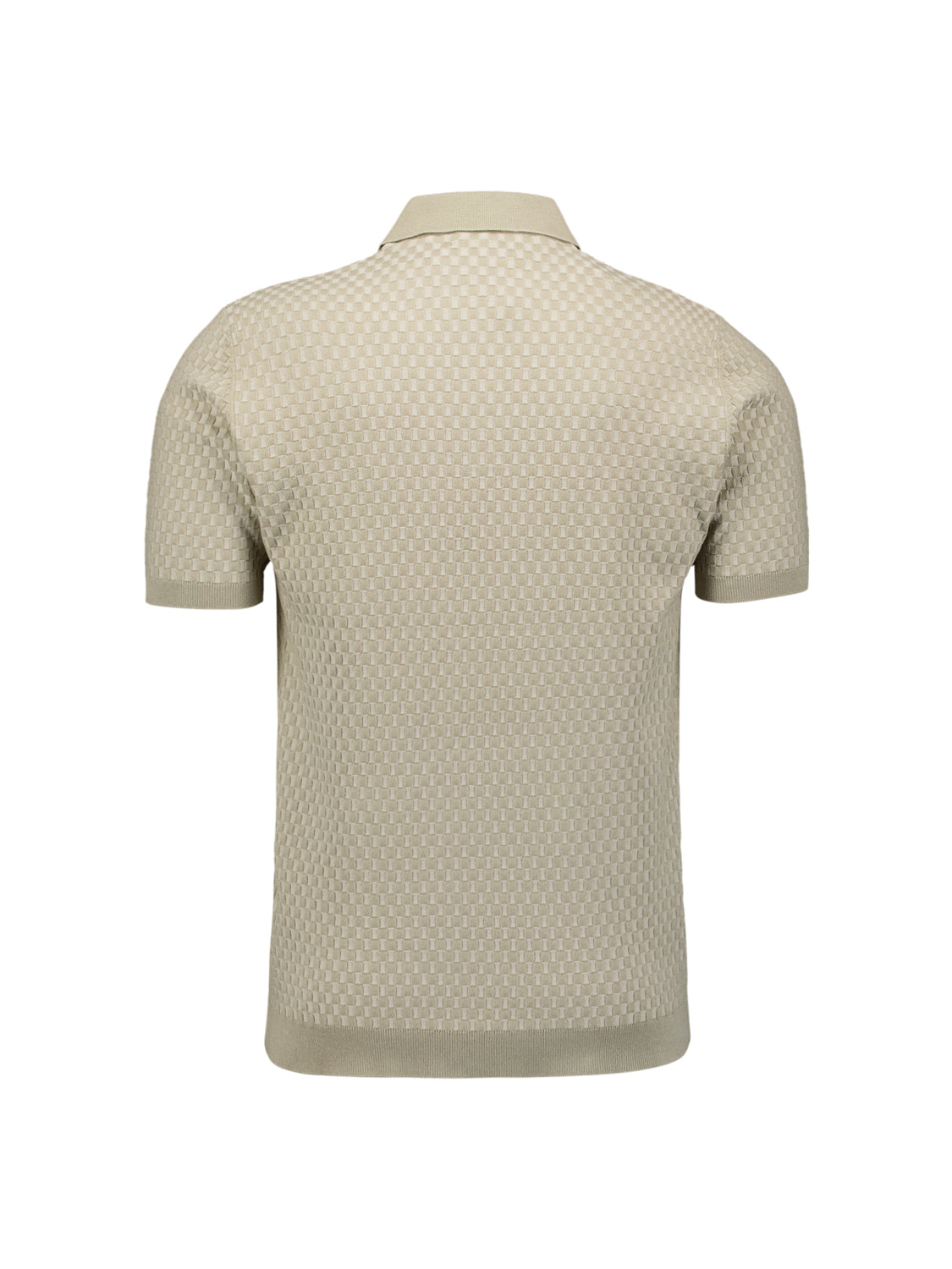 Short sleeve polo with buttons | Taupe