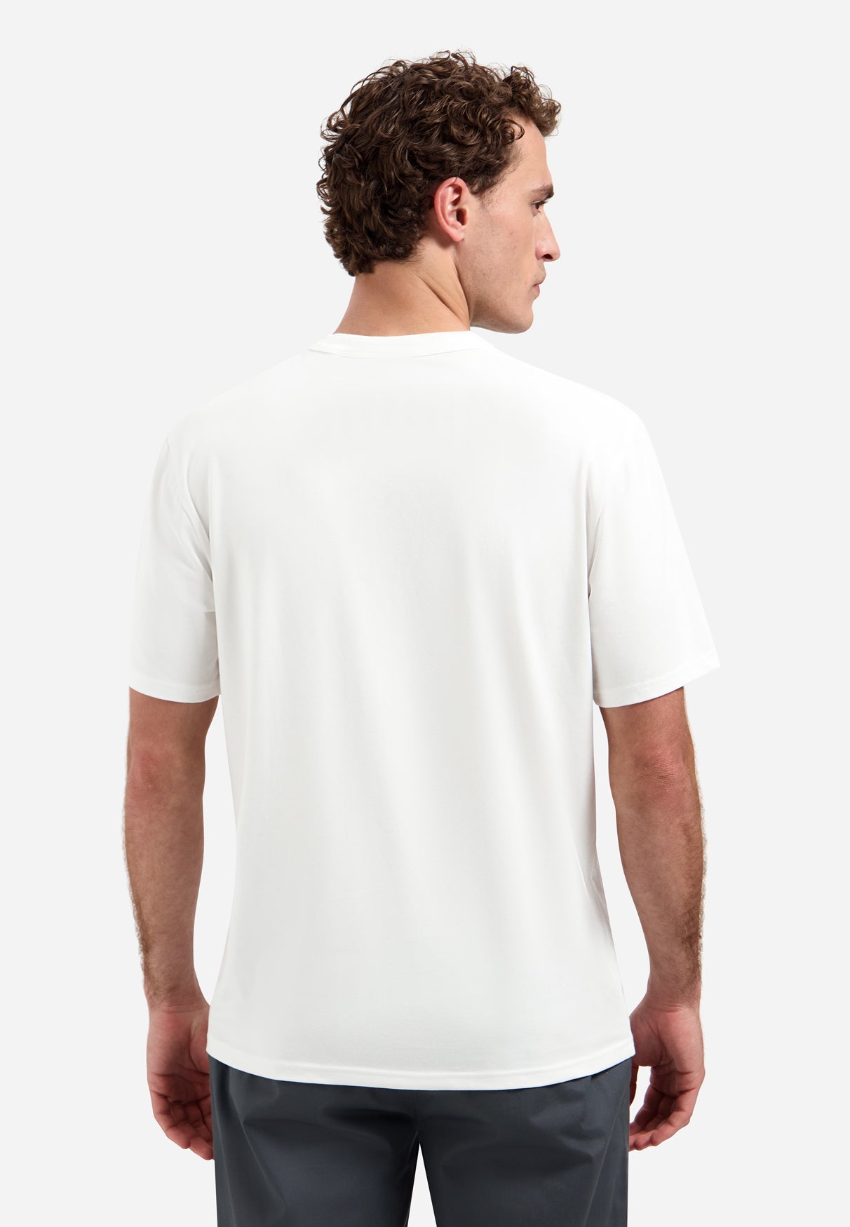 T-shirt à col rond et manches courtes avec imprimé | White