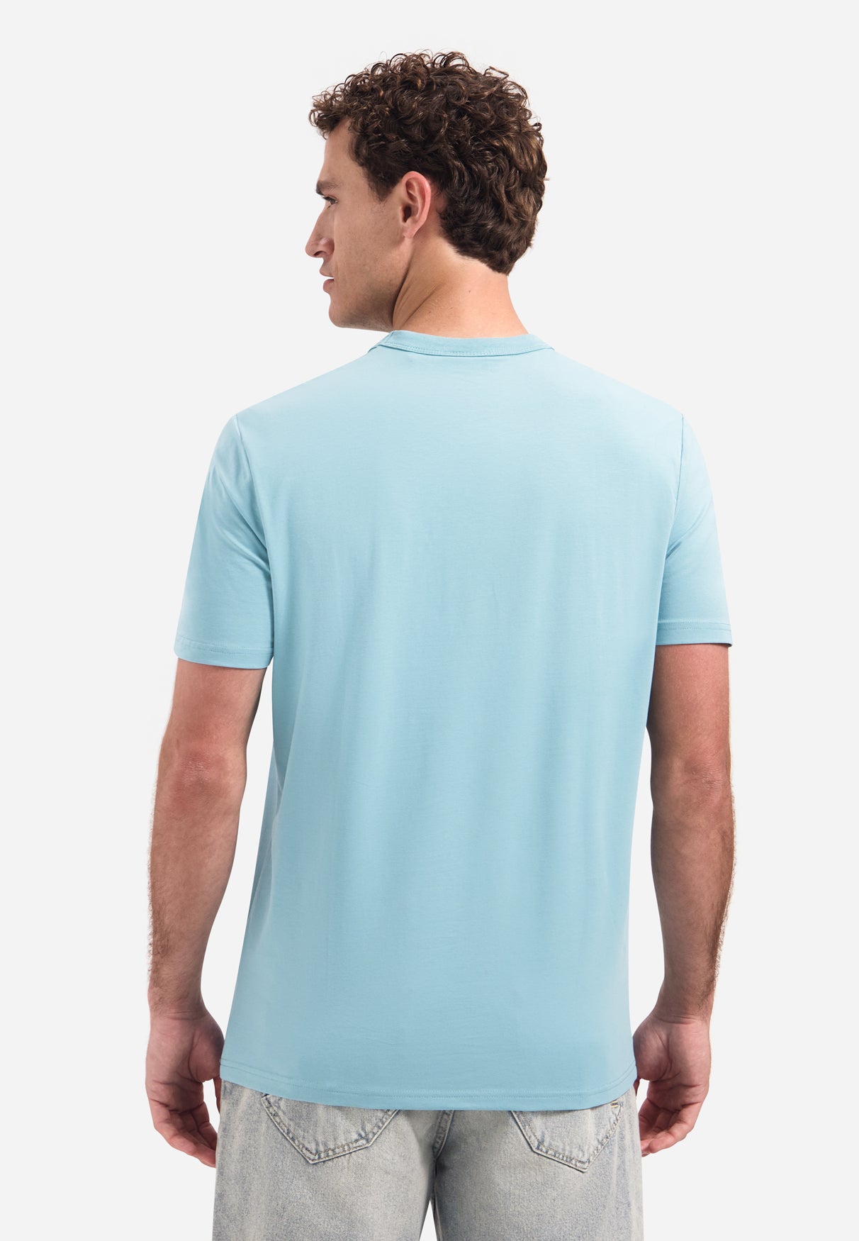 T-shirt à col rond et manches courtes avec imprimé | Seablue