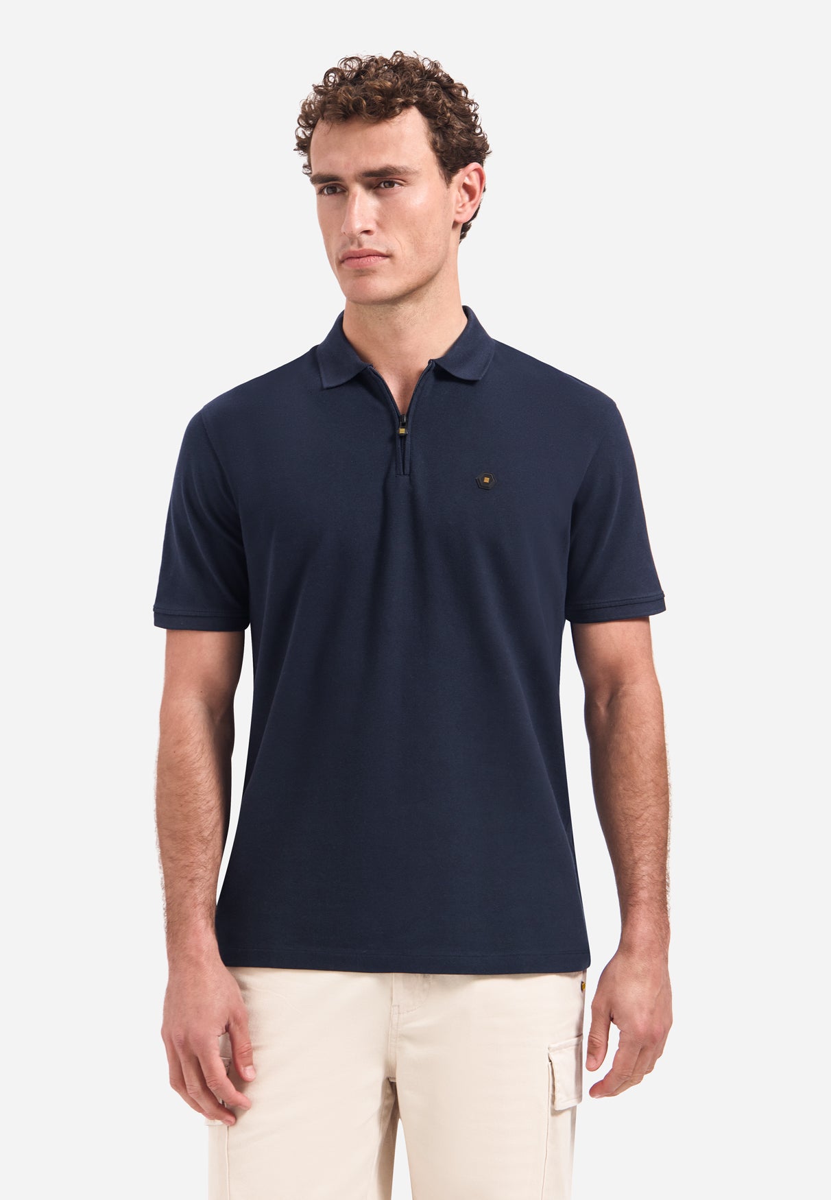 Polo à demi-fermeture éclair et manches courtes | Night
