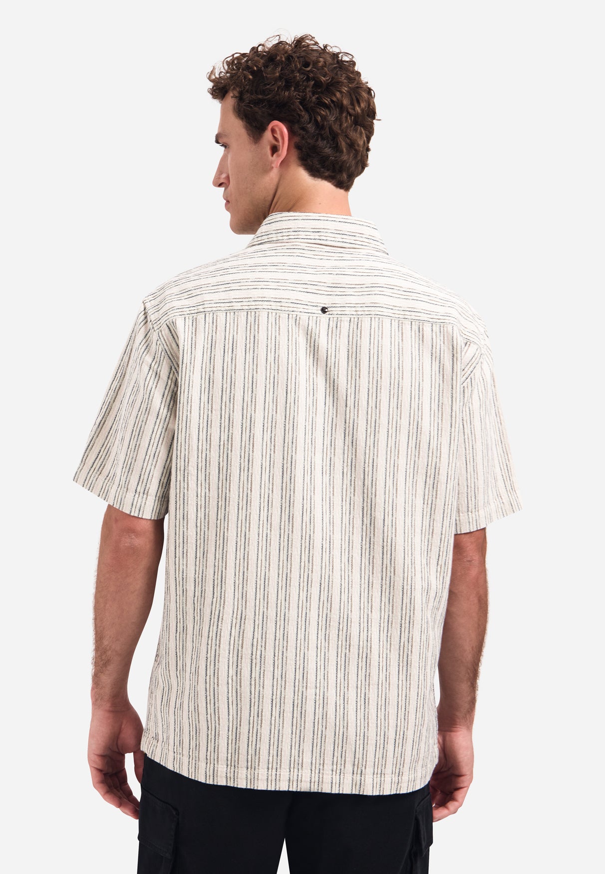 Chemise à manches courtes et rayures multicolores | Stone