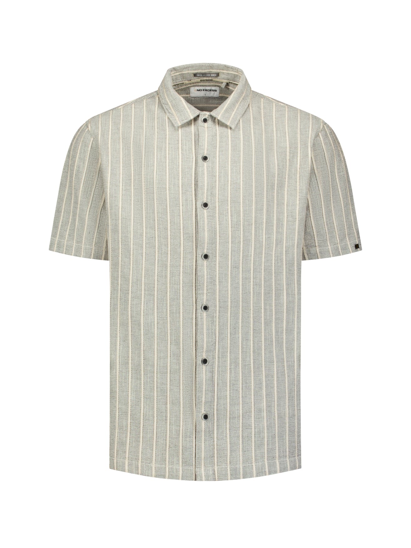 Short-sleeve shirt with stripes | Sand