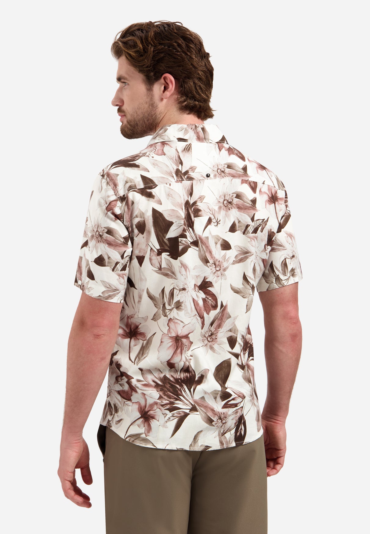 Chemise à manches courtes et imprimé floral | Coral