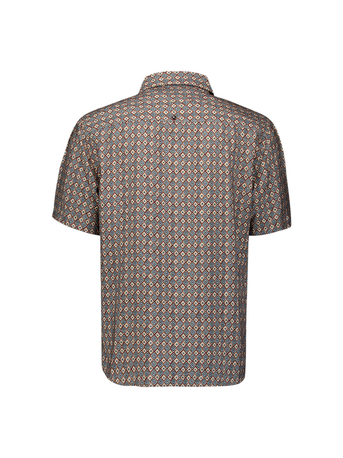 Short-sleeve shirt with an all-over print | Seablue