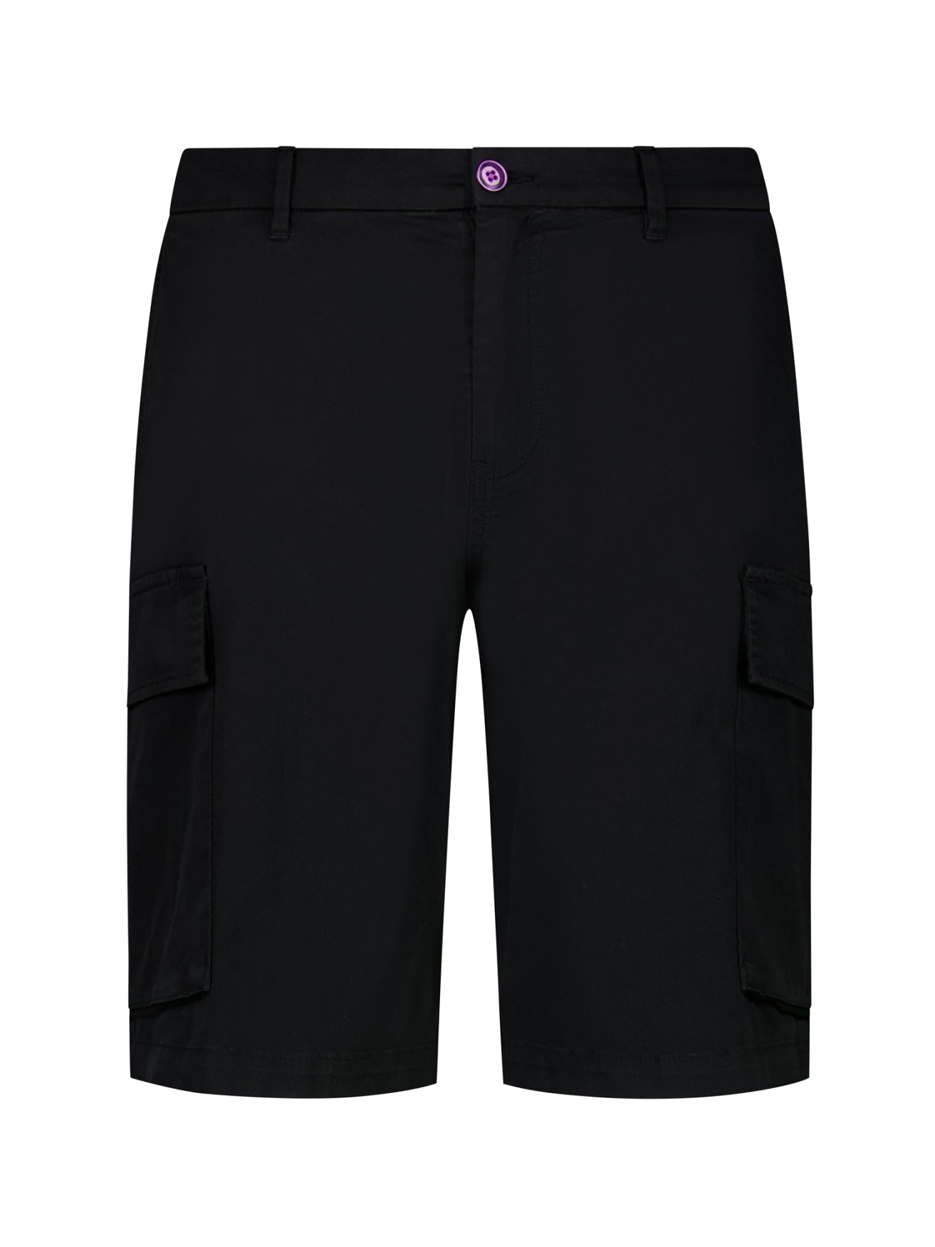 Cargo shorts with side pockets | Black