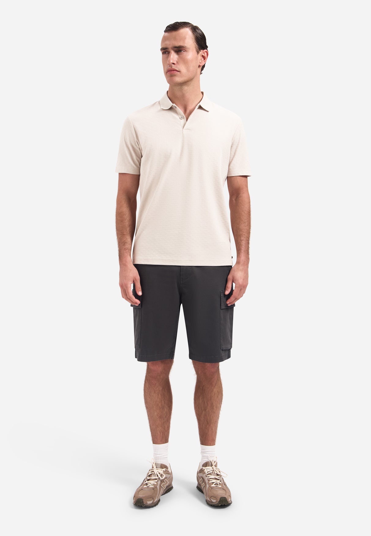 Cargo shorts with side pockets | Dark Steel