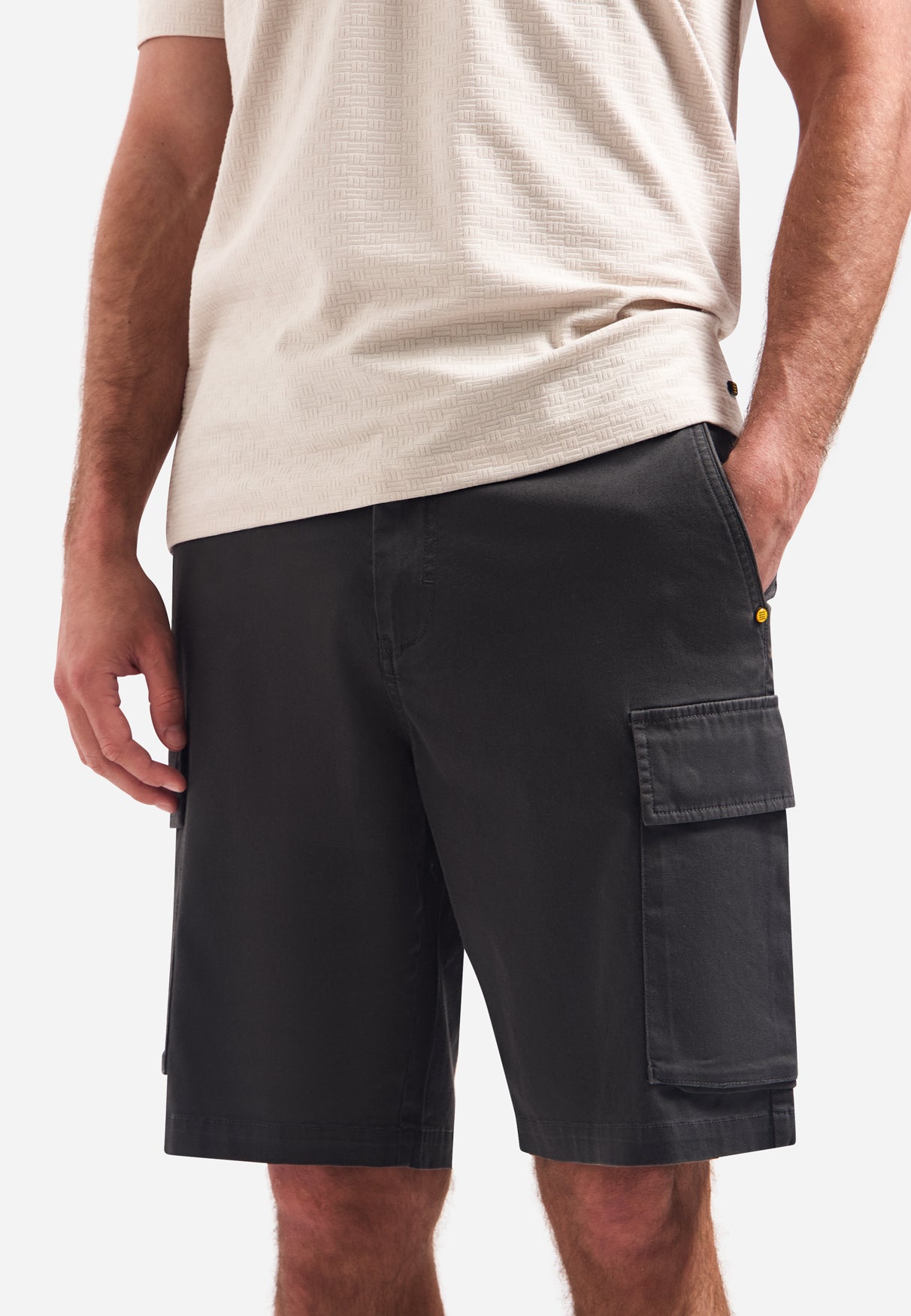 Cargo shorts with side pockets | Dark Steel